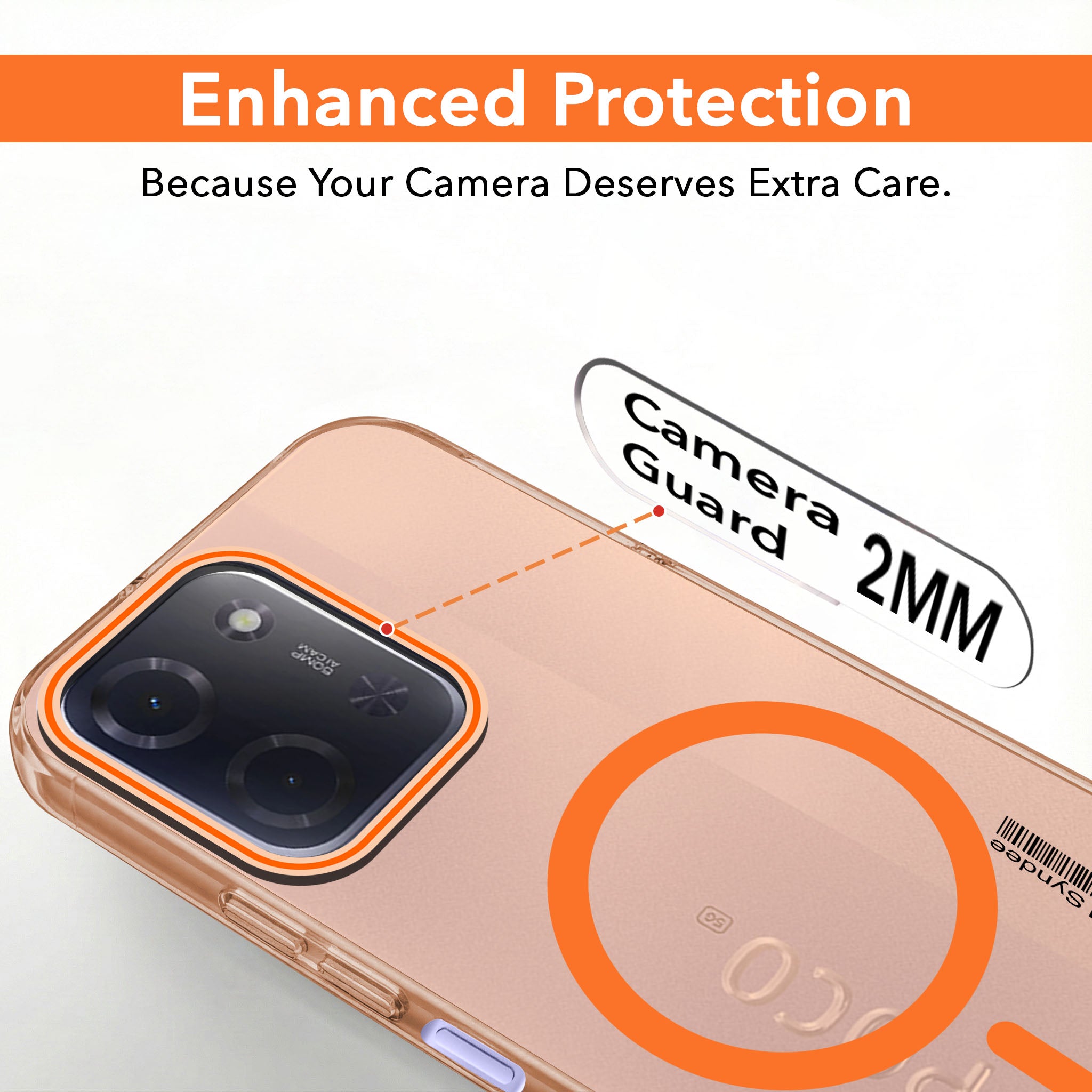 For Poco C85 5G Back Cover Case (Soft Touch | Camera Bump Protection | MagSafe Compatible | Matte Finish)