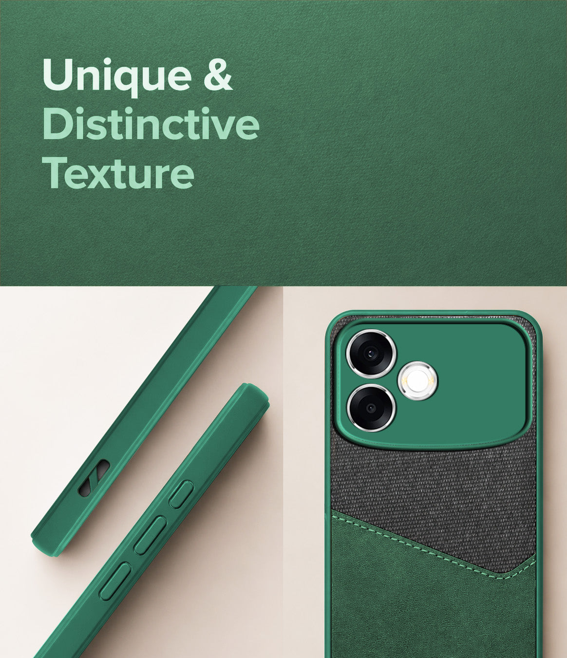 For Oppo F33 Pro 5G Back Cover Case (Dual PU Leather Stitch | Professional Minimalist | Soft and Flexible)