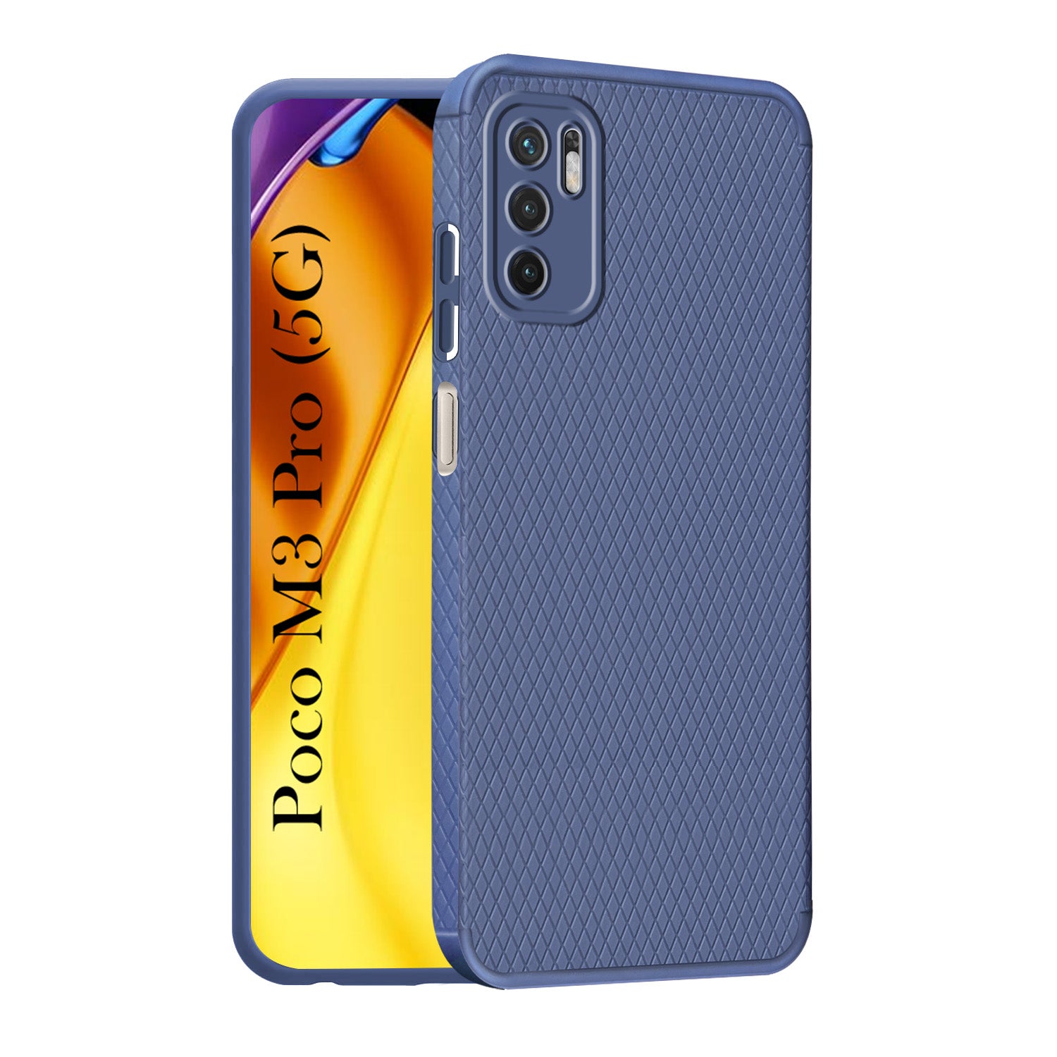 For Poco M3 Pro 5G Back Cover Case Liquid Silicone (Camera Protection | Side Grip Texture | Soft and Flexible)