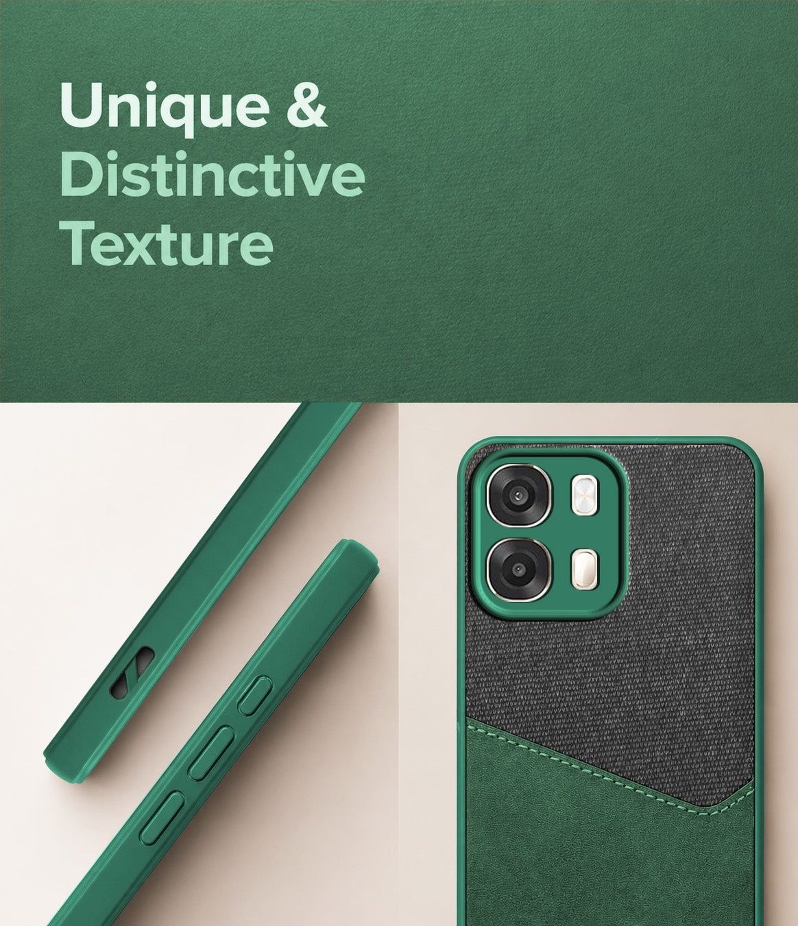 For Oppo A6 Pro Back Cover Case (Dual PU Leather Stitch | Professional Minimalist | Soft and Flexible)