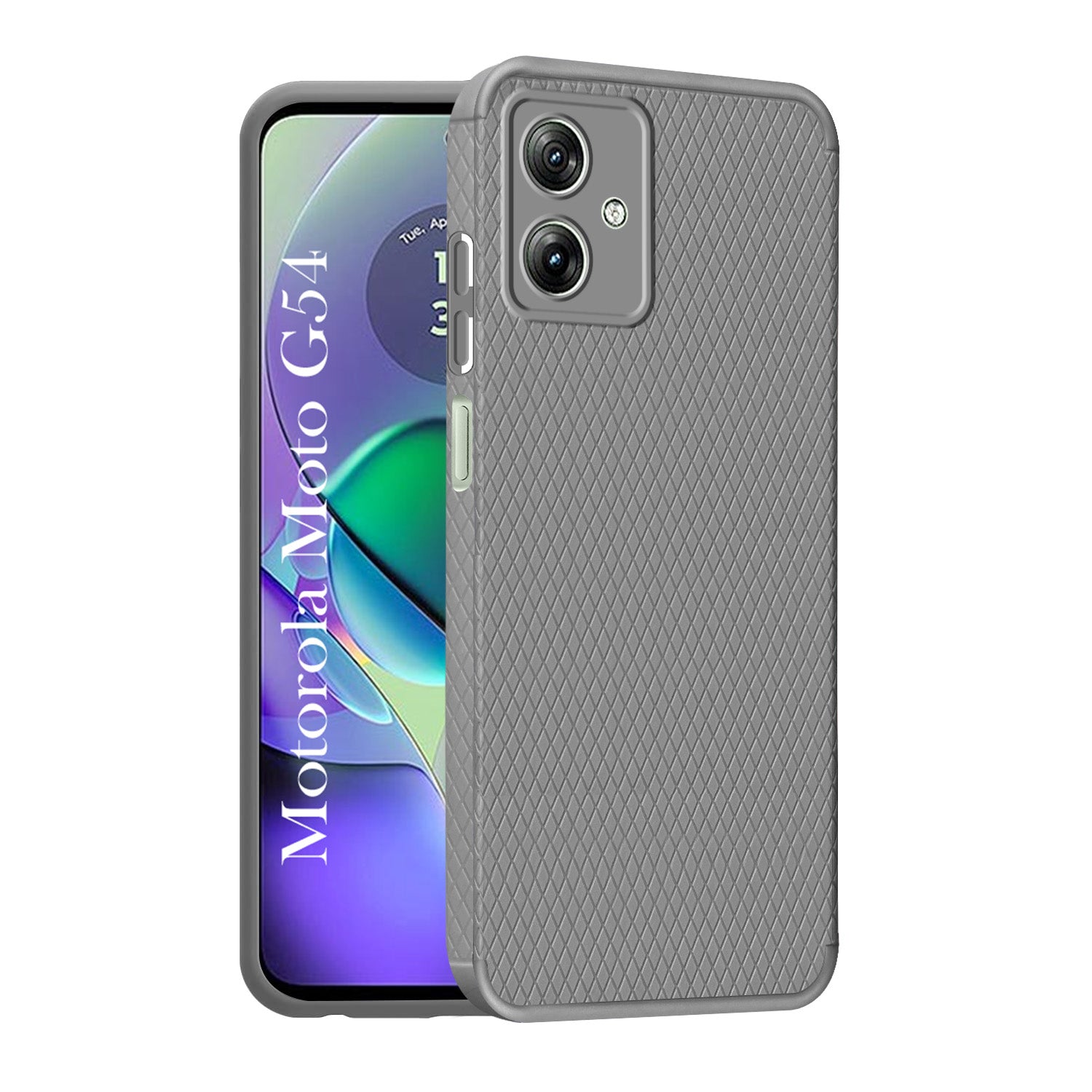 For Motorola Moto G54 Back Cover Case (Liquid Silicone | Side Grip | Camera Protection)