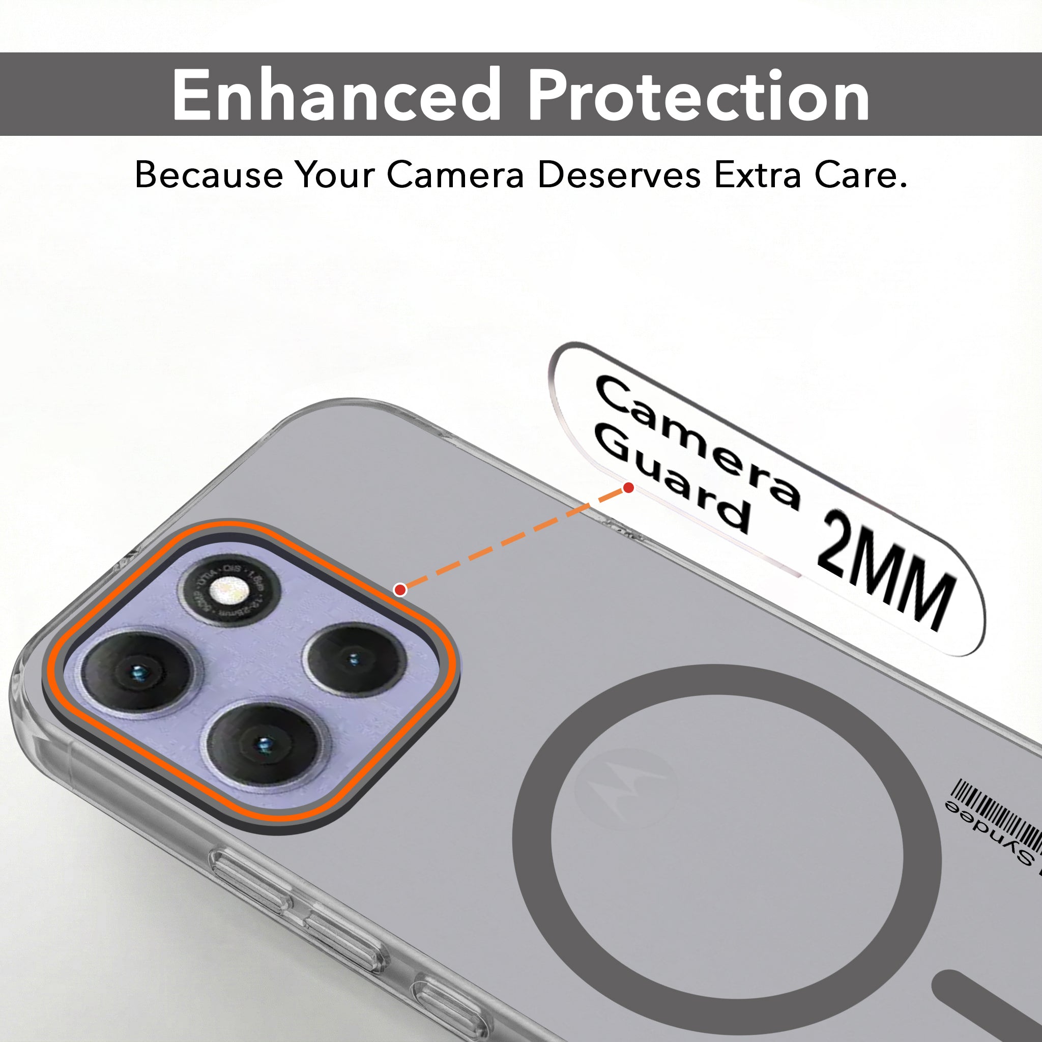 For Motorola Moto G86 Power Back Cover Case (Soft Touch | Camera Bump Protection | MagSafe Compatible | Matte Finish)