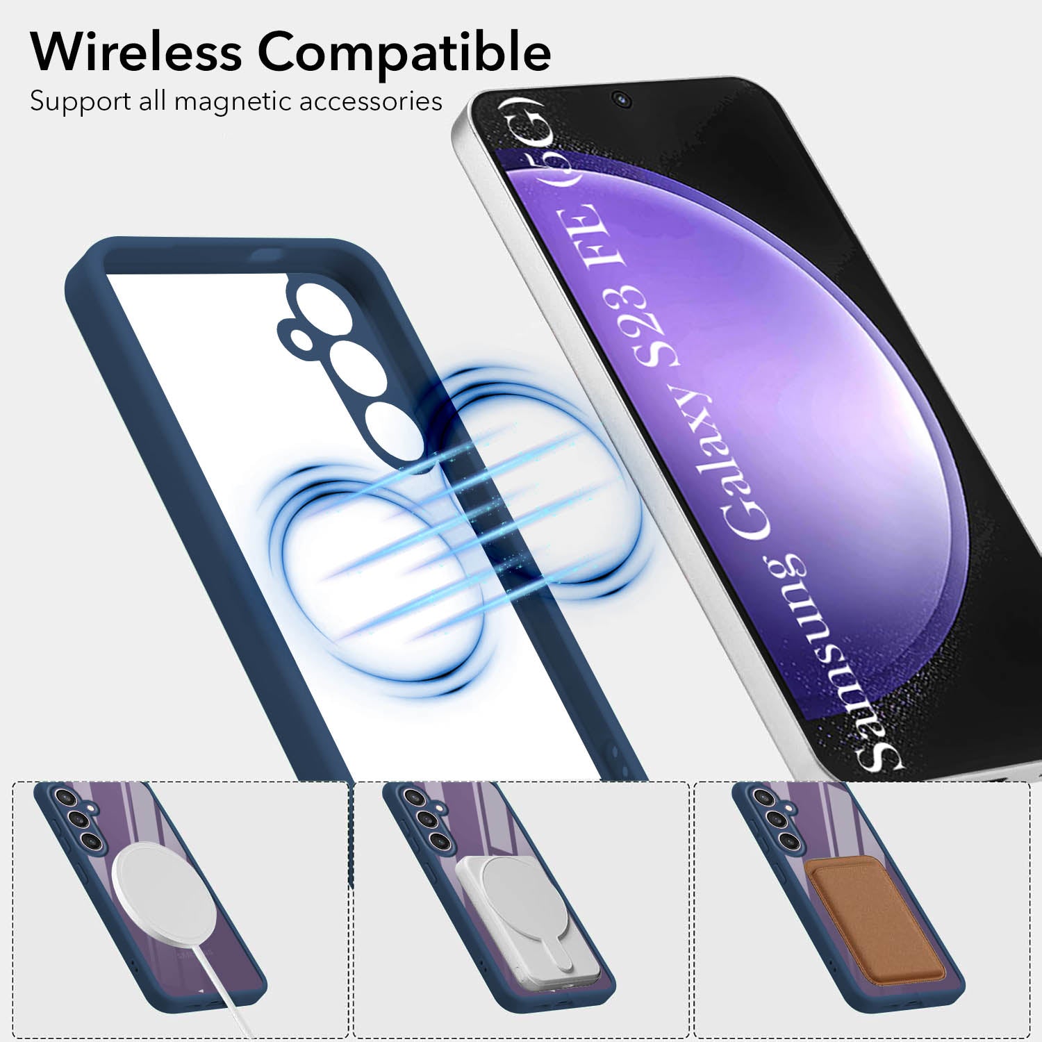 For Samsung Galaxy S23 FE 5G Back Cover Case (Lifetime Anti Yellow | Anti Scratch | Crystal Clear Shockproof)