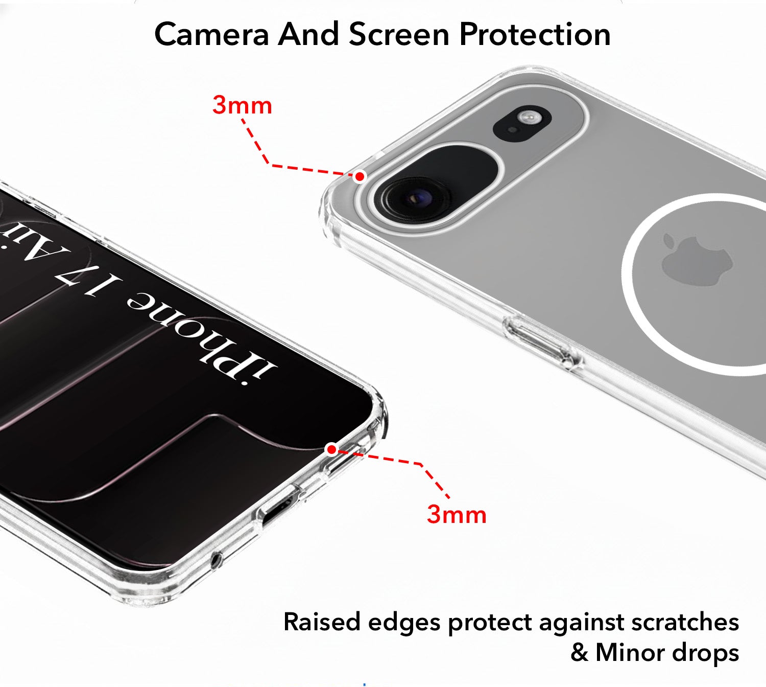 For Apple iPhone 17 Air Back Cover Case Silicone (Slim Paper Thin | Camera Protection Bump | Minimalist Professional | Soft Flexible)