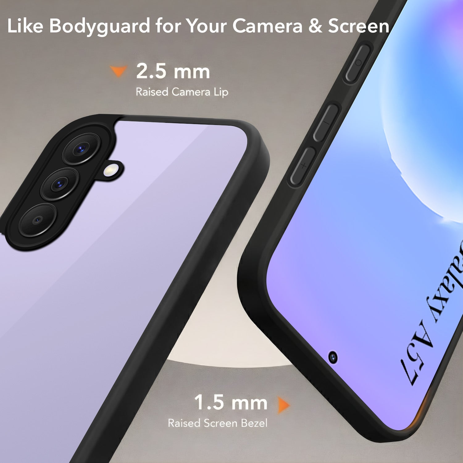For Samsung Galaxy A57 5G Back Cover Case (Built-in Stand | Lifetime Anti Yellow | Kickstand Shockproof | Camera Protection | MagSafe Compatible)