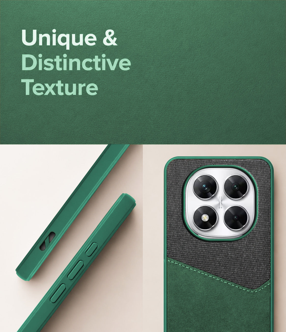 For Xiaomi Poco X7 Back Cover Case (Dual PU Leather Stitch | Professional Minimalist | Soft and Flexible)