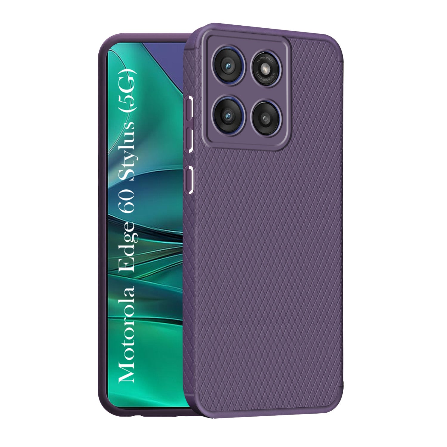 For Motorola Moto Edge 60 Stylus Back Cover Case (Liquid Silicone | Side Grip | Camera Protection)