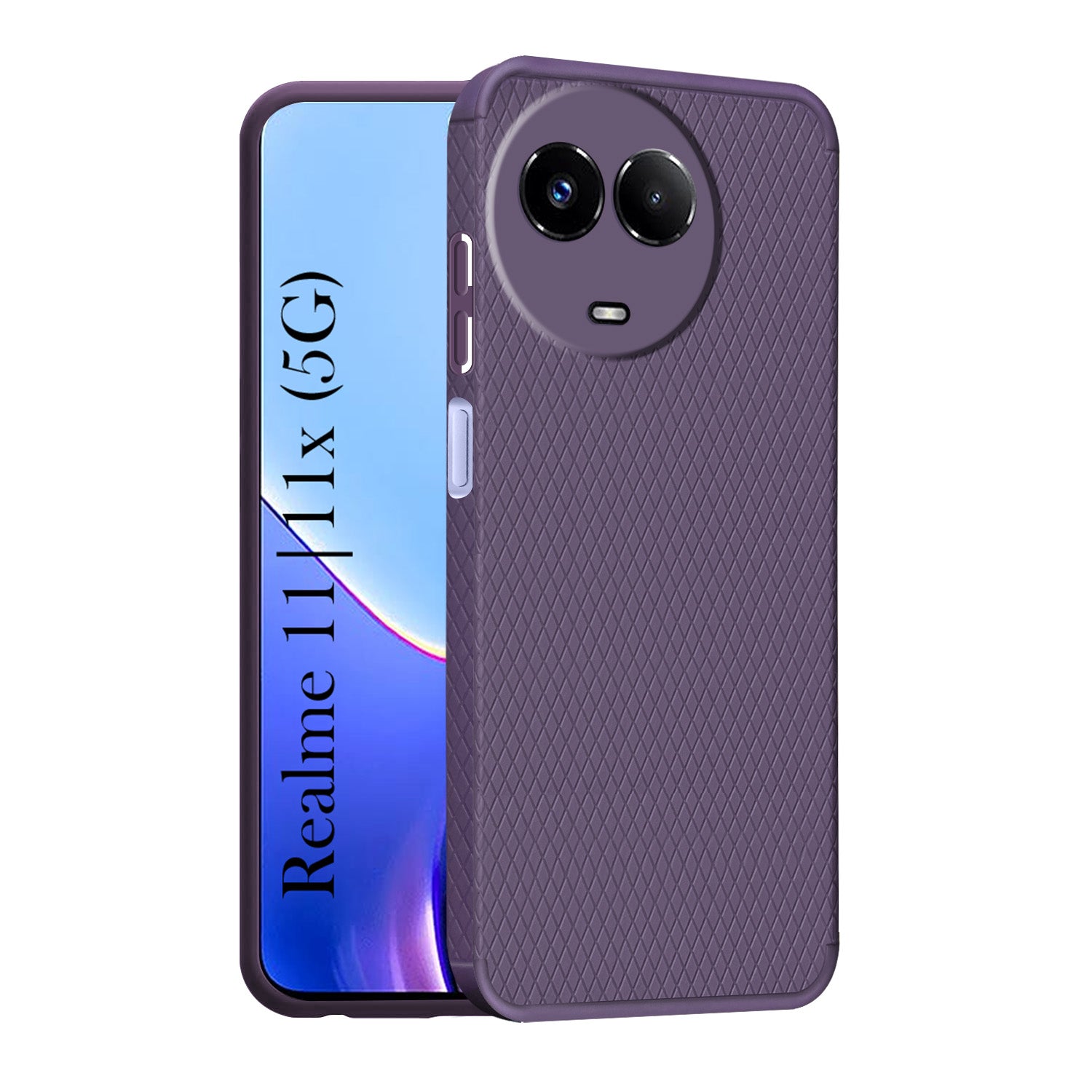 For Realme 11 5G | Realme 11x 5G  Back Cover Case (Liquid Silicone | Side Grip | Camera Protection)