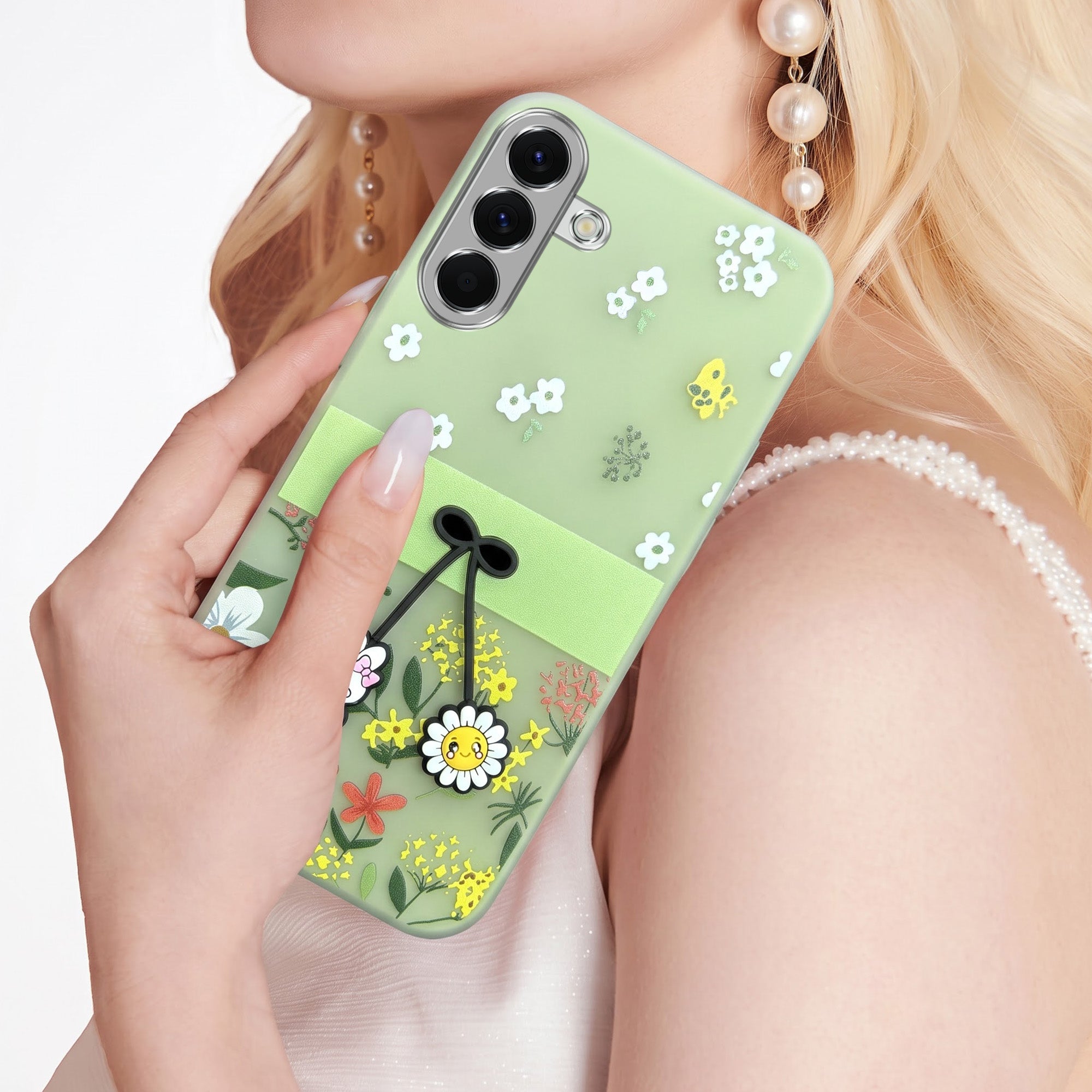 For Samsung Galaxy A56 Back Cover Case (3D Cute Cartoons | Hard Back Side Soft | Matte Premium Finish | HD Printing)