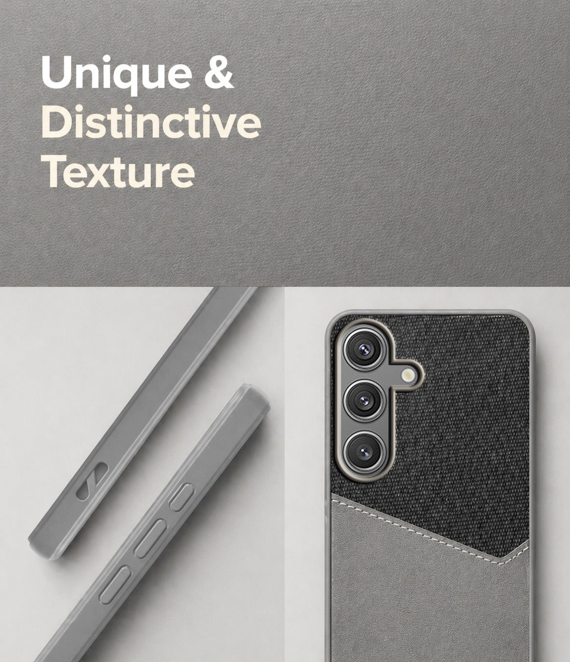 For Samsung Galaxy S24 Back Cover Case (Dual PU Leather Stitch | Professional Minimalist | Soft and Flexible)