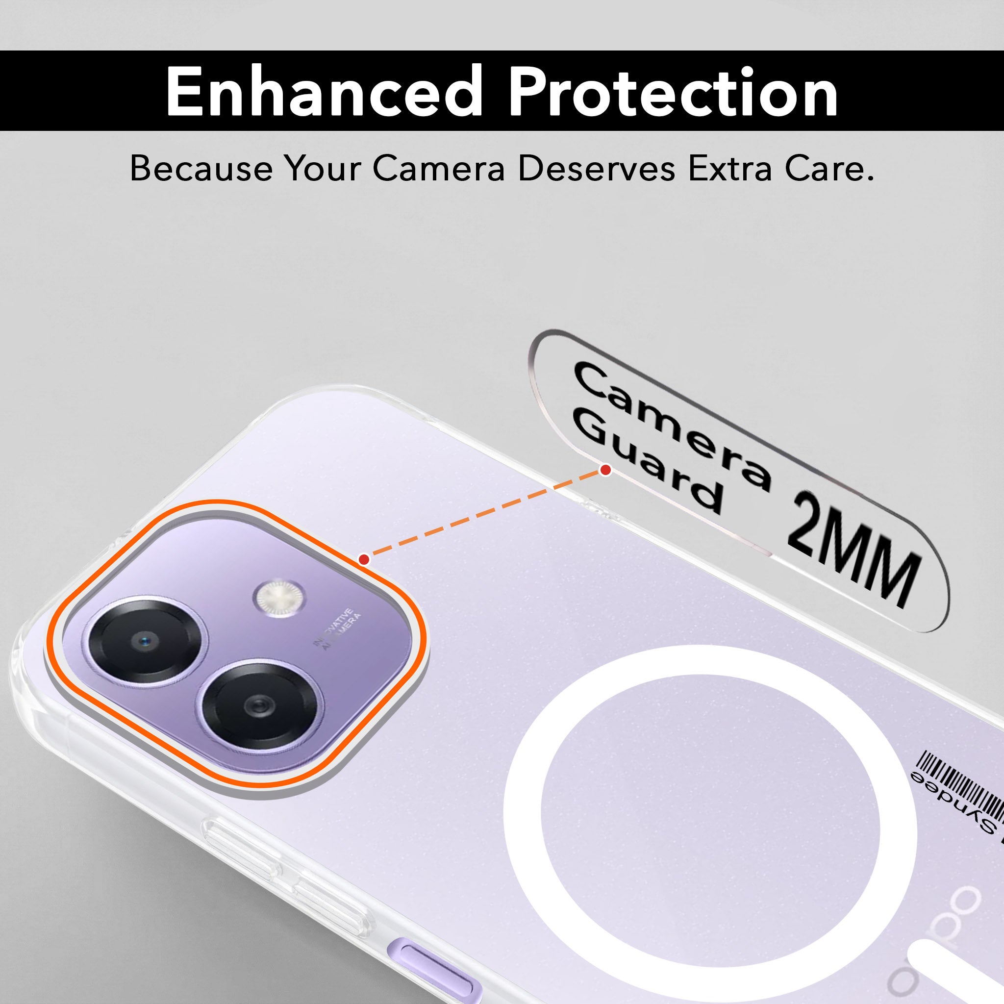 For Oppo A3X (4G/5G) | Oppo A3 5G Back Cover Case (Soft Touch | Camera Bump Protection | MagSafe Compatible | Matte Finish)