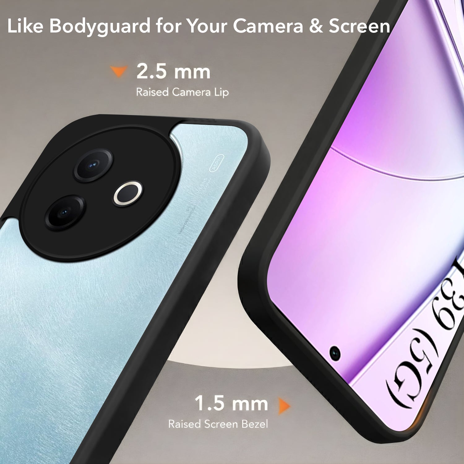 For Vivo Y39 Back Cover Case (Built-in Stand | Lifetime Anti Yellow | Kickstand Shockproof | Camera Protection | MagSafe Compatible)