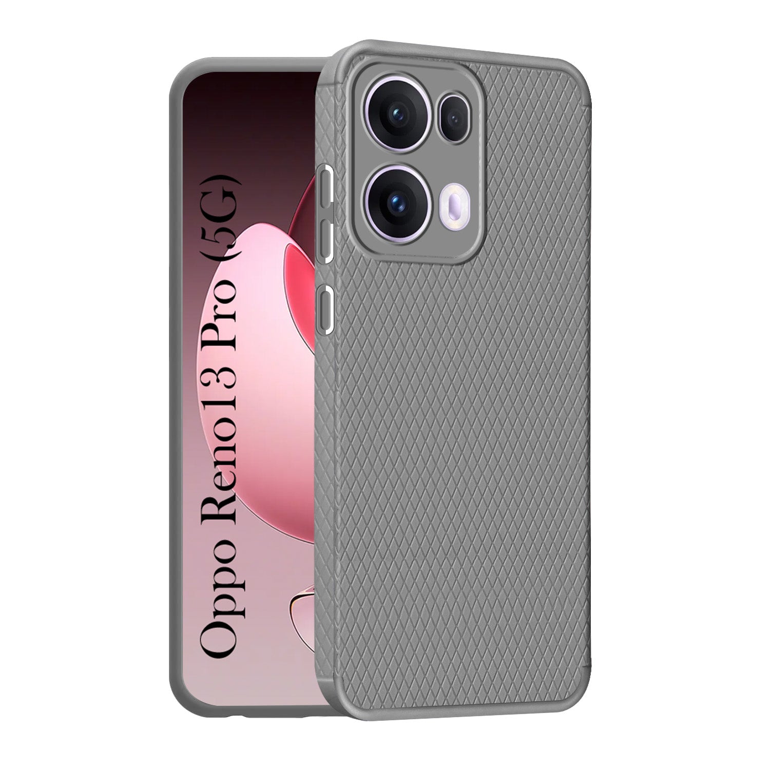 For Oppo Reno13 Pro | Oppo Reno 13 Pro Back Cover Case (Camera Protection | Side Grip Texture | Soft and Flexible)