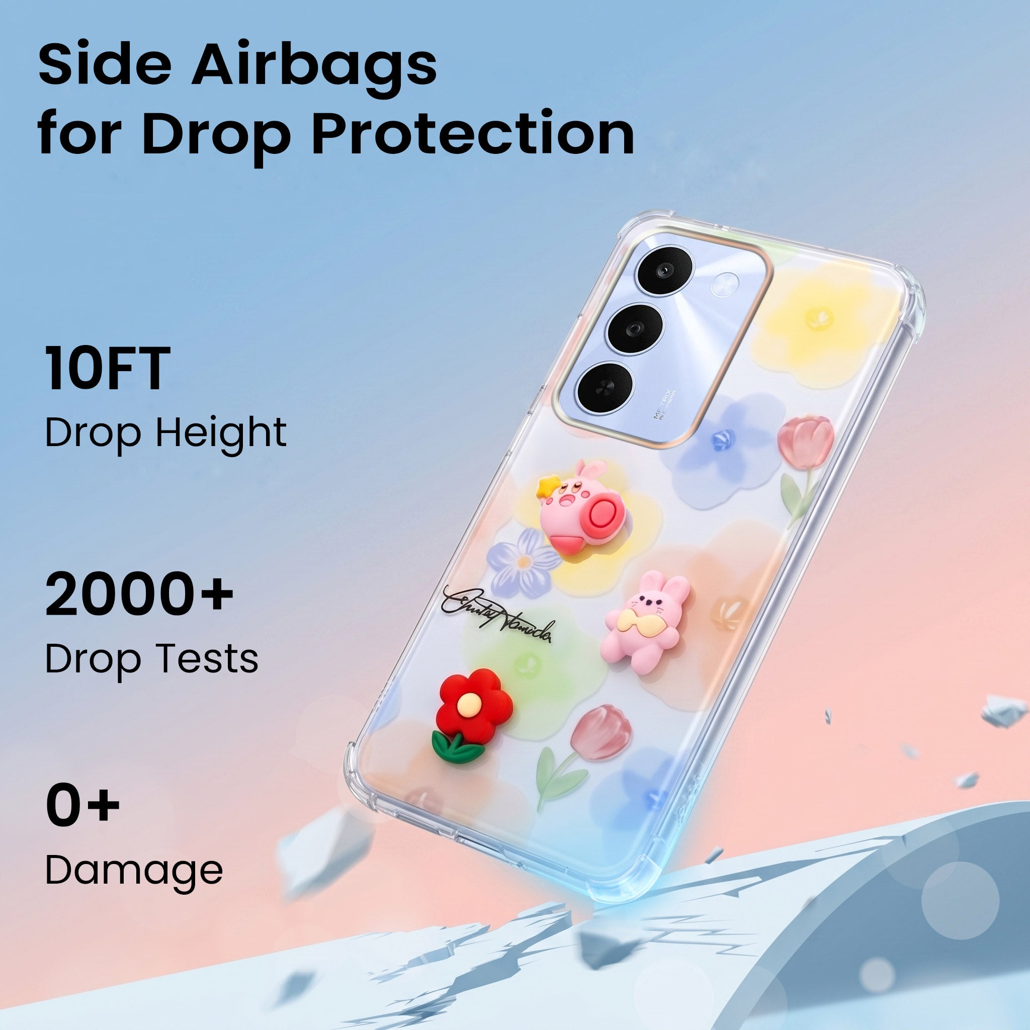 For Realme C83 5G Back Cover Case (3D Cute Cartoons | Hard Back Side Soft | Matte Premium Finish | HD Printing)