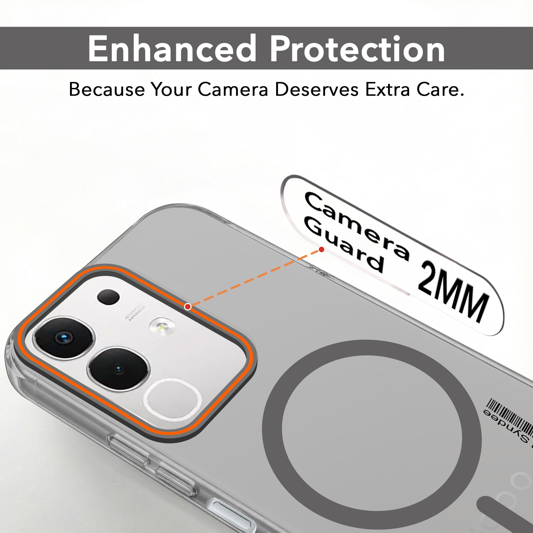 For Vivo iQOO Z10x Back Cover Case (Soft Touch | Camera Bump Protection | MagSafe Compatible | Matte Finish)