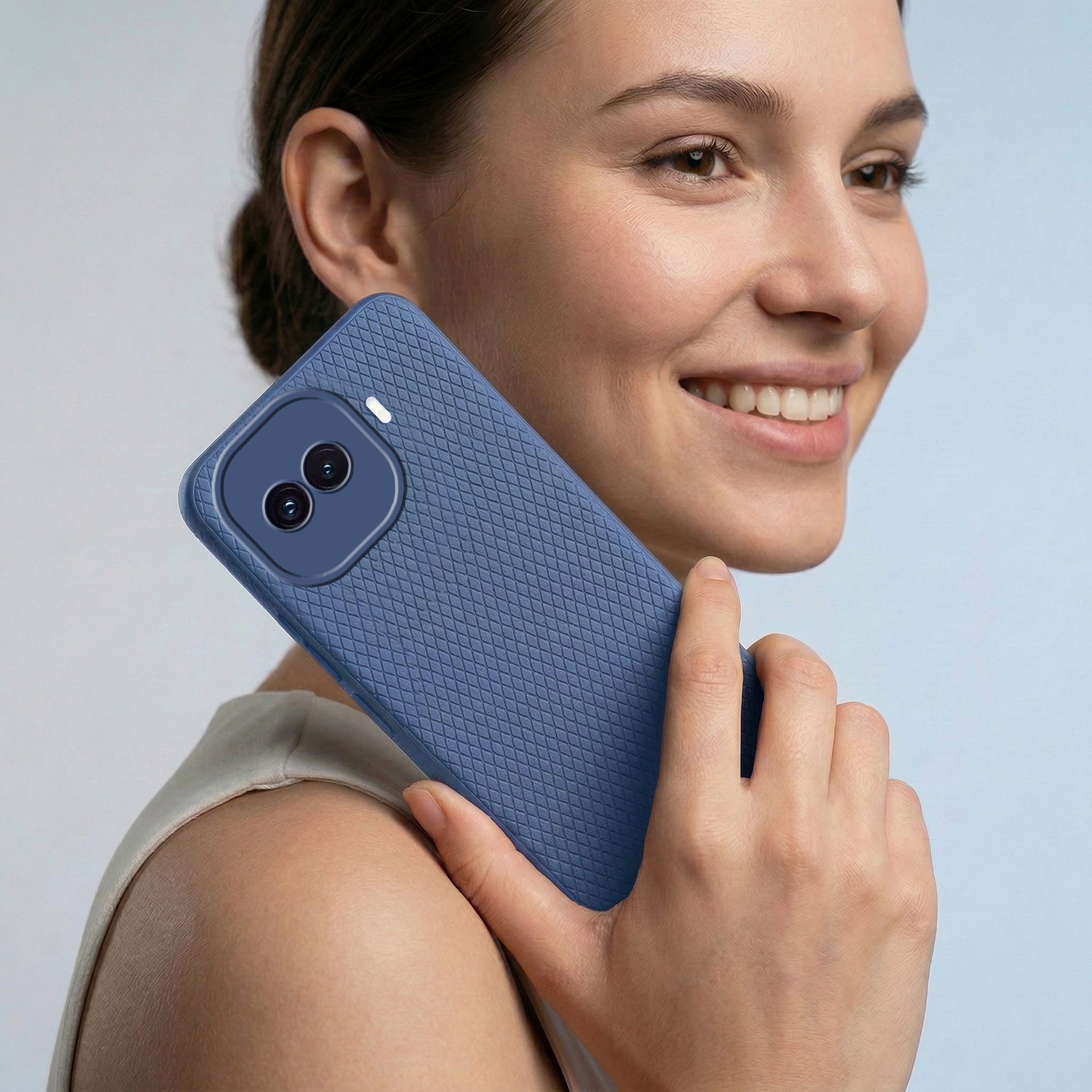 For Vivo iQOO 15R 5G Combo with Back Cover and 9H Tempered Glass (Liquid Silicone | Camera Protection | Oleophobic Coating Screen Glass)