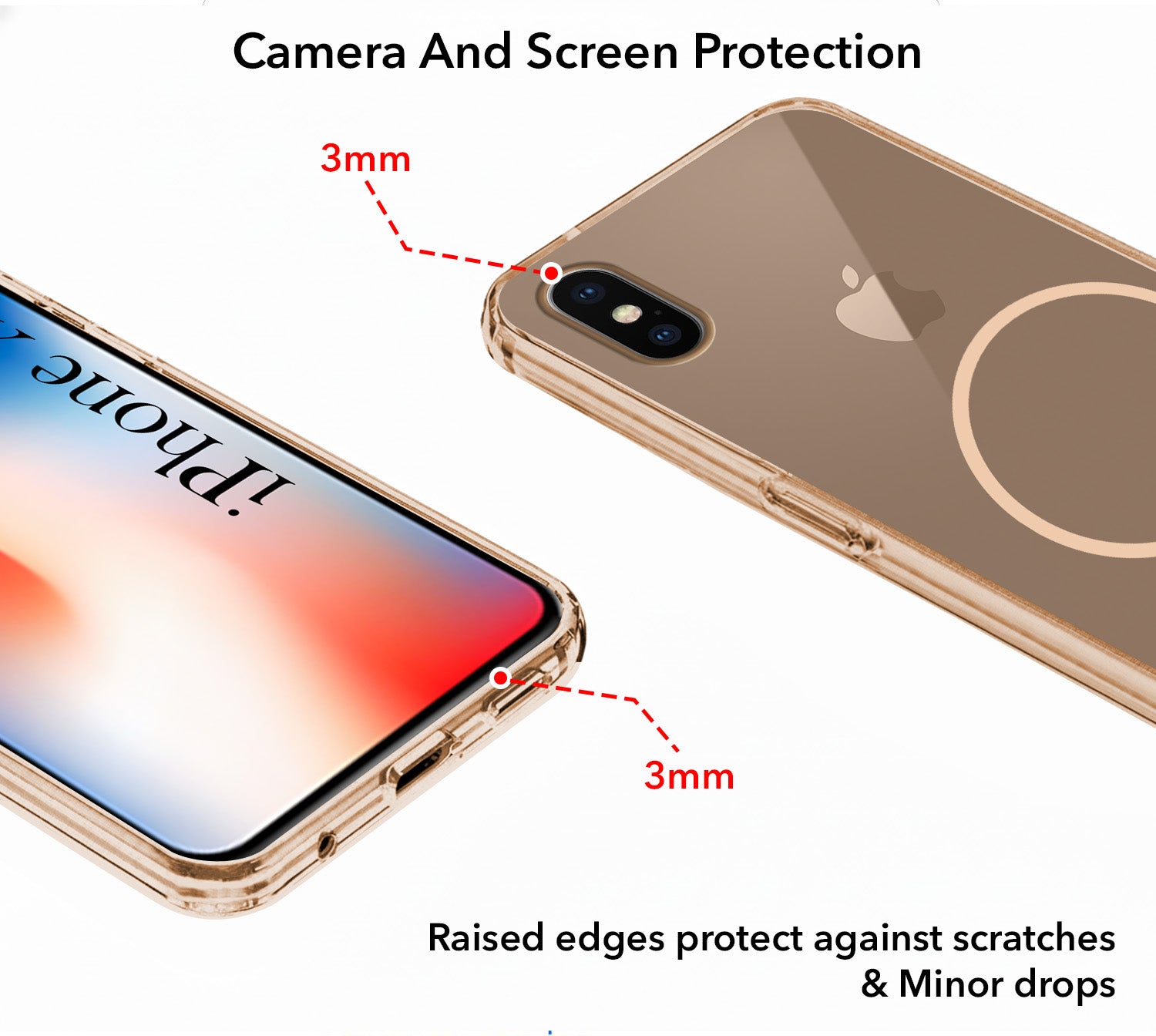 For Apple iPhone X Back Cover Case Silicone (Slim Paper Thin | Camera Protection Bump | Minimalist Professional | Soft Flexible)