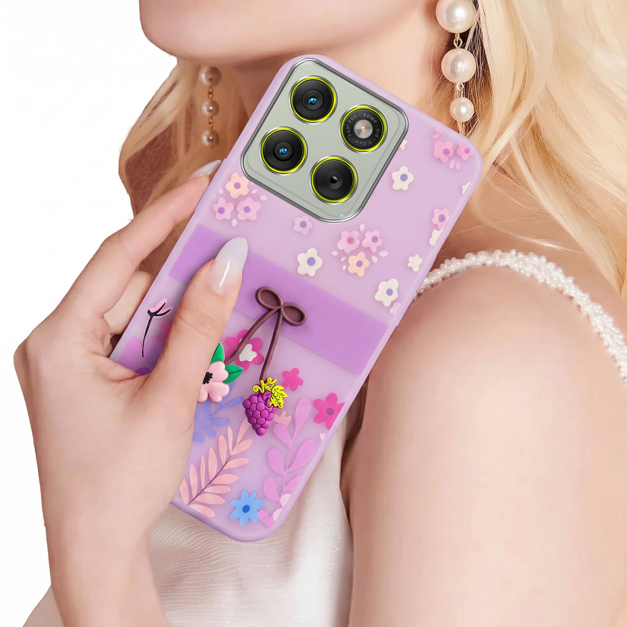 For Motorola Moto Edge 70 Back Cover Case (3D Cute Cartoons | Hard Back Side Soft | Matte Premium Finish | HD Printing)