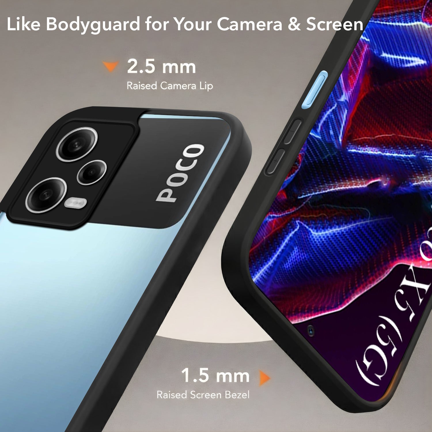 For Xiaomi Poco X5 5G Back Cover Case (Built-in Stand | Lifetime Anti Yellow | Kickstand Shockproof | Camera Protection | MagSafe Compatible)