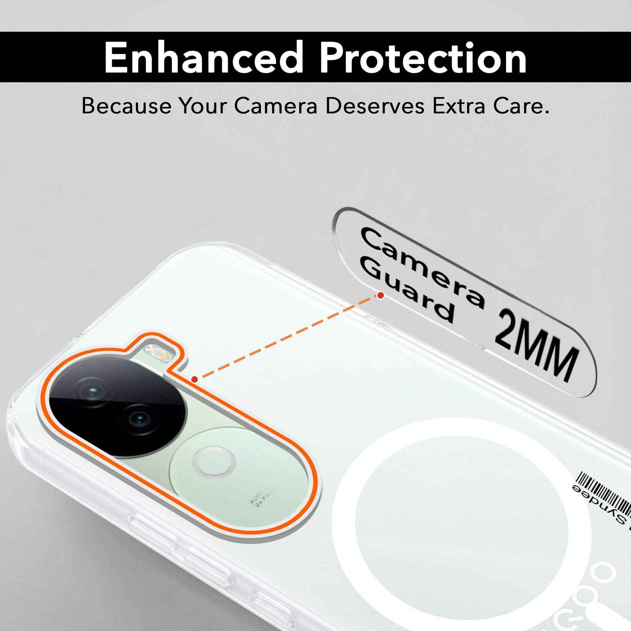 For Vivo iQOO Z9s Back Cover Case (Soft Touch | Camera Bump Protection | MagSafe Compatible | Matte Finish)