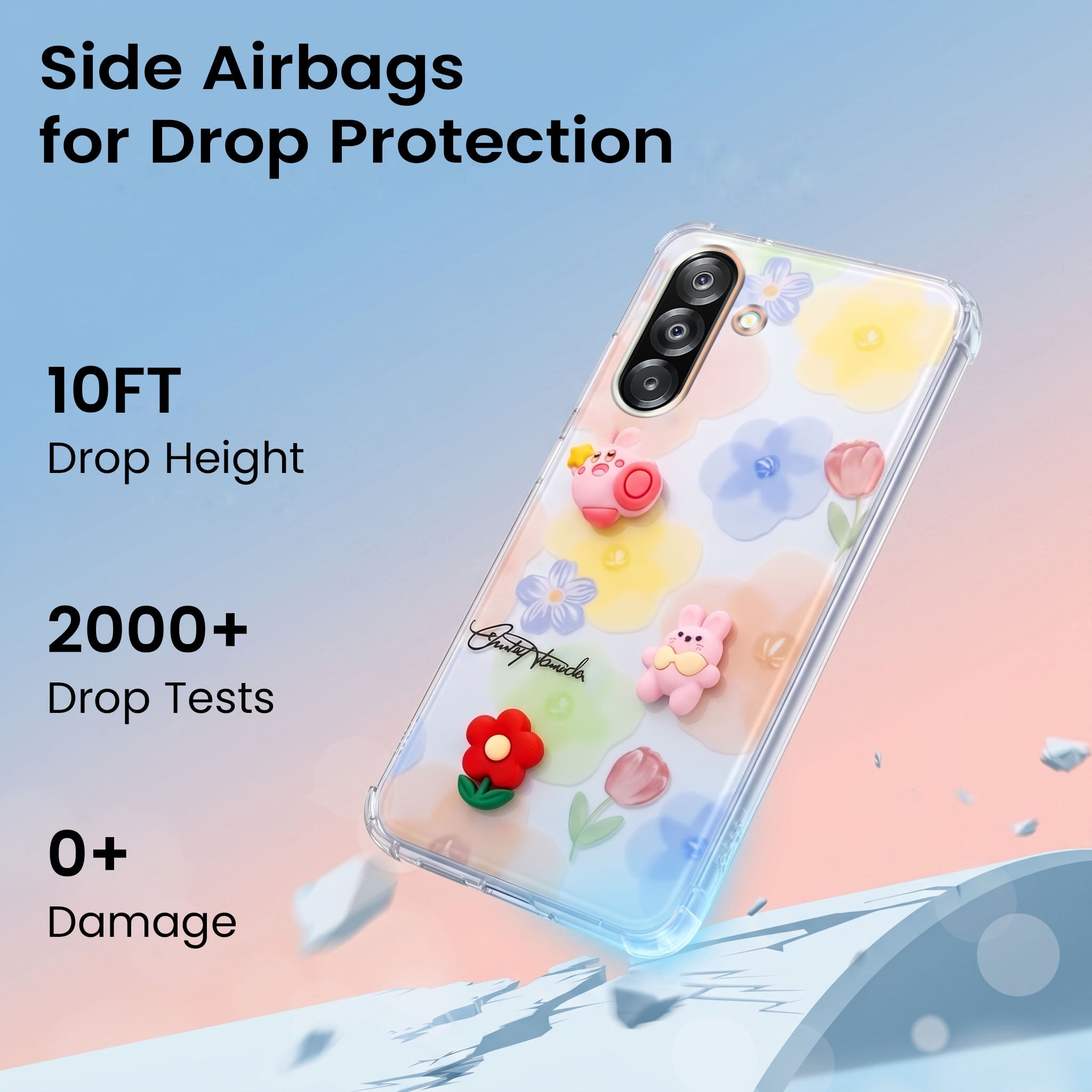 For Samsung Galaxy A26 5G Back Cover Case (3D Cute Cartoons | Hard Back Side Soft | Matte Premium Finish | HD Printing)