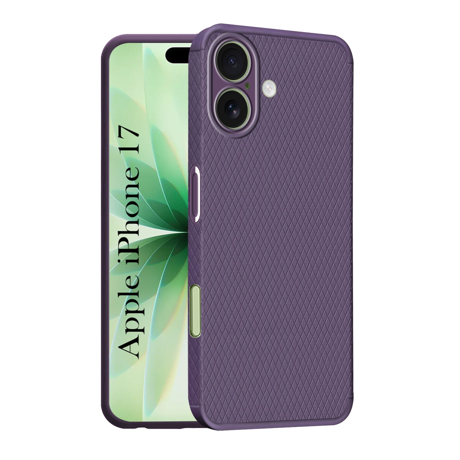 For Apple iPhone 17 Back Cover Case (Camera Protection | Side Grip Texture | Soft and Flexible)