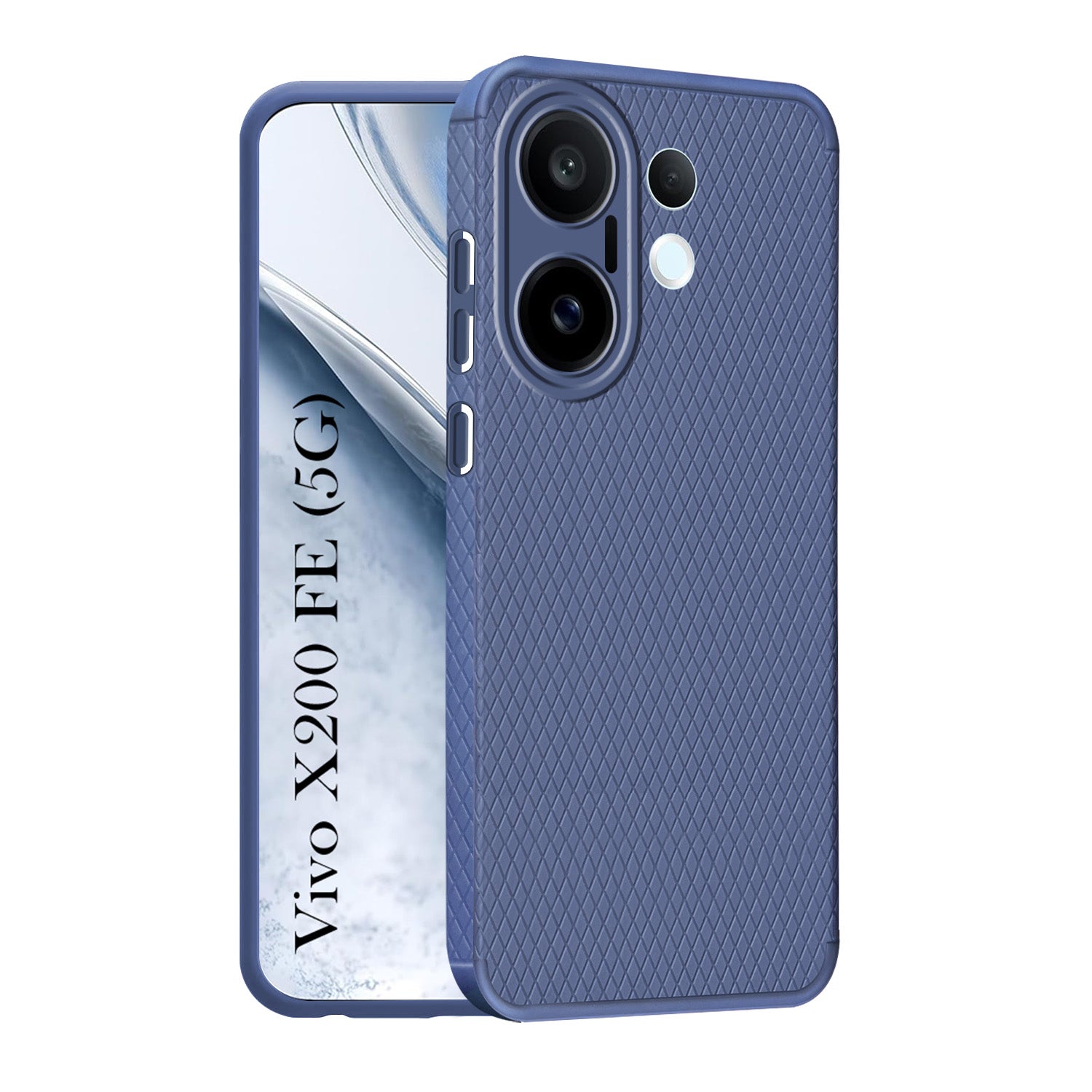 For Vivo X200 FE Back Cover Case (Liquid Silicone | Side Grip | Camera Protection)