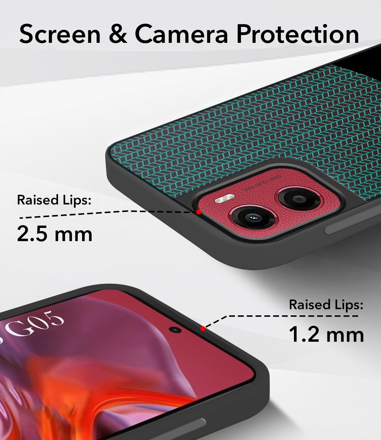 For Motorola Moto G05 Silicone Finish Back Cover Case (Premium Minimalist Professional Feel | Camera Protection Bump)