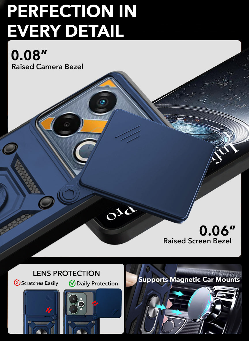 For Infinix GT 20 Pro 5G Back Cover Case (Hybrid Dual Armor Polycarbonate)