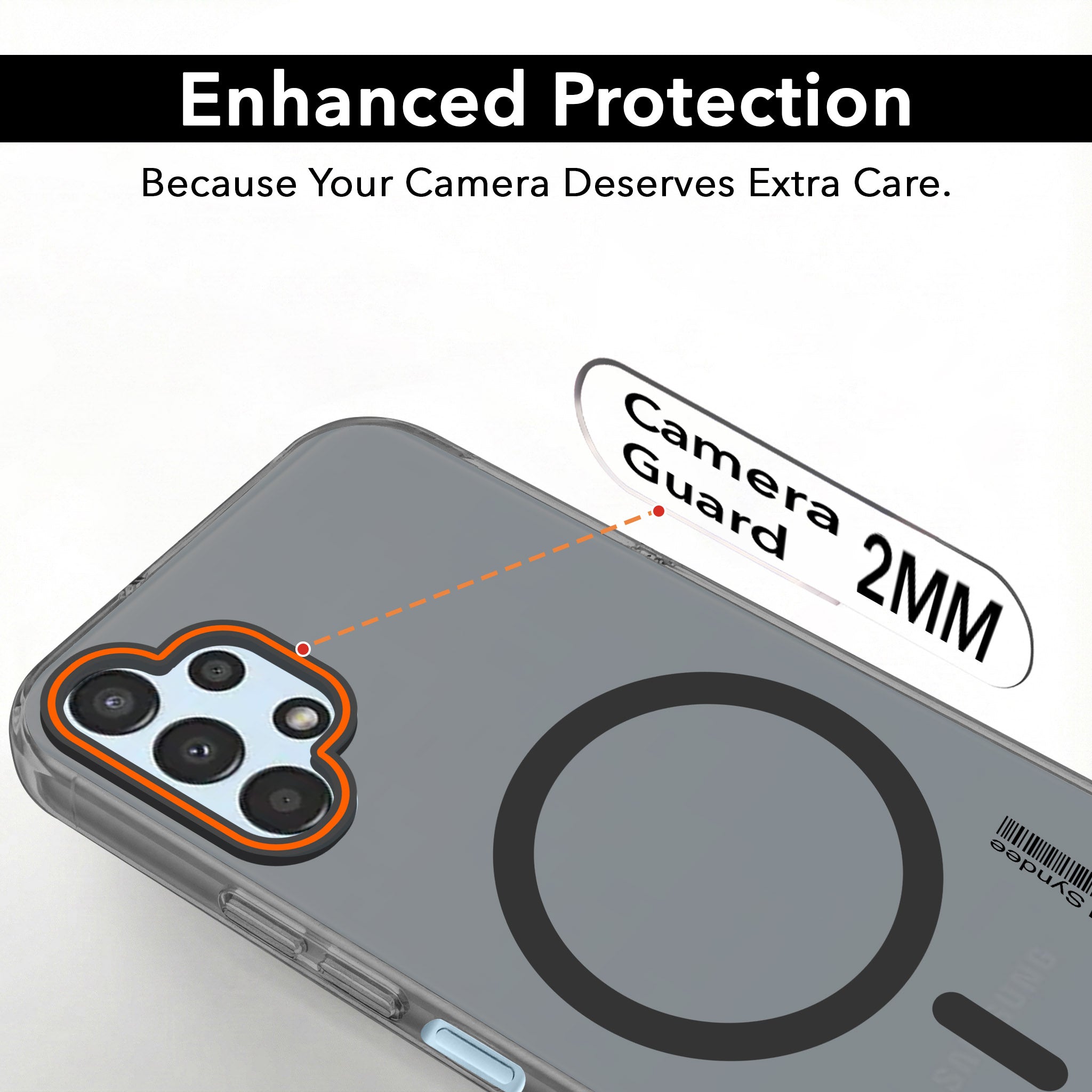 For Samsung Galaxy A13 4G Back Cover Case (Soft Touch | Camera Bump Protection | MagSafe Compatible | Matte Finish)