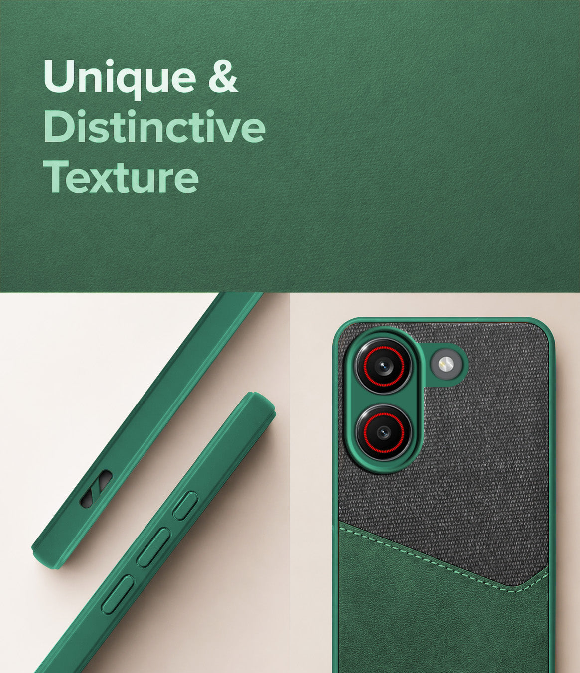 For Redmi Turbo 5 Back Cover Case (Dual PU Leather Stitch | Professional Minimalist | Soft and Flexible)