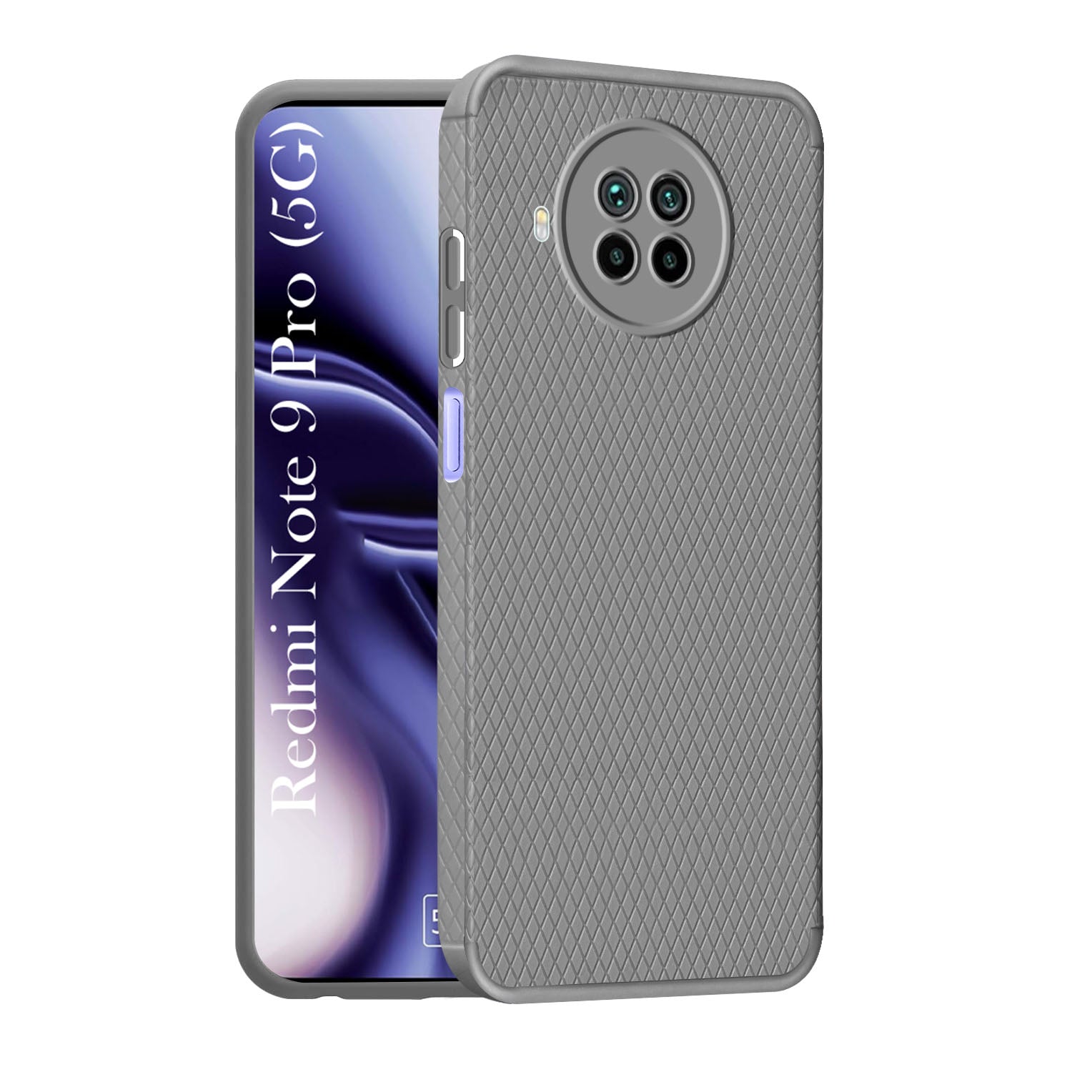 For Xiaomi Mi Redmi Note 9 Pro 5G Back Cover Case Liquid Silicone (Camera Protection | Side Grip Texture | Soft and Flexible)