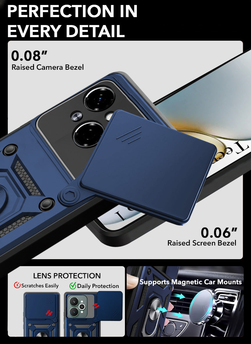 For Tecno Spark Go 1 Back Cover Case (Hybrid Dual Armor Polycarbonate)