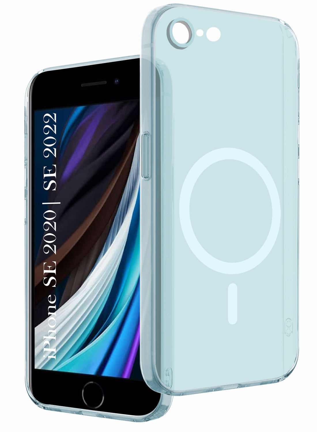 For iPhone SE 2020 | SE 2022 Back Cover Case (Frosted Matte Feel | MagSafe Compatible Wireless Charging | Polycarbonate Material)