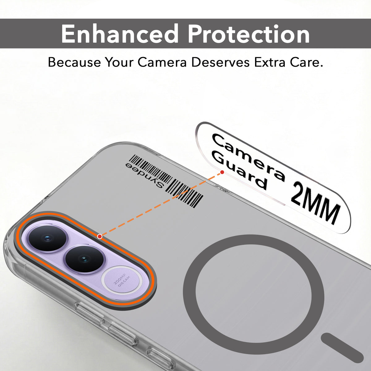 For Vivo V70 FE 5G Back Cover Case (Soft Touch | Camera Bump Protection | MagSafe Compatible | Matte Finish)