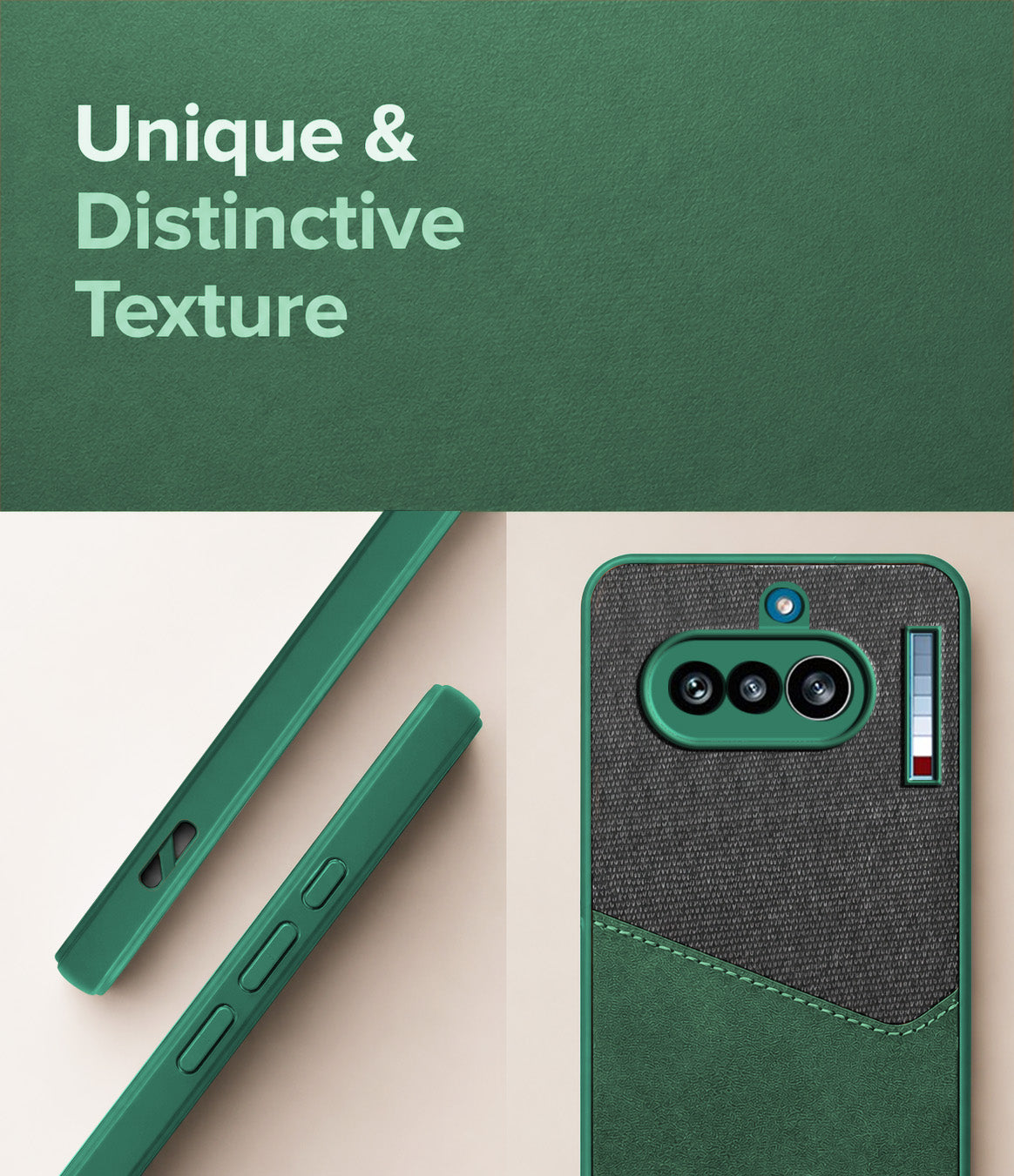 For Nothing Phone 4A 5G Back Cover Case (Dual PU Leather Stitch | Professional Minimalist | Soft and Flexible)