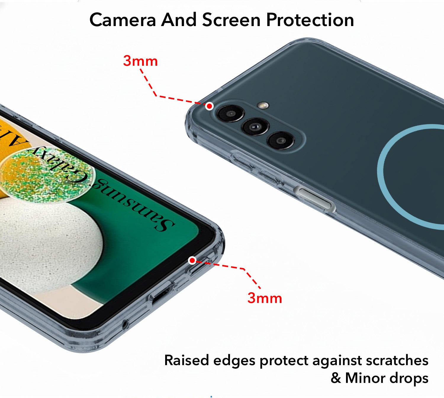 for Samsung Galaxy A14 4G | 5G Back Cover Case Silicone (Slim Paper Thin | Camera Protection Bump | Minimalist Professional | Soft Flexible)