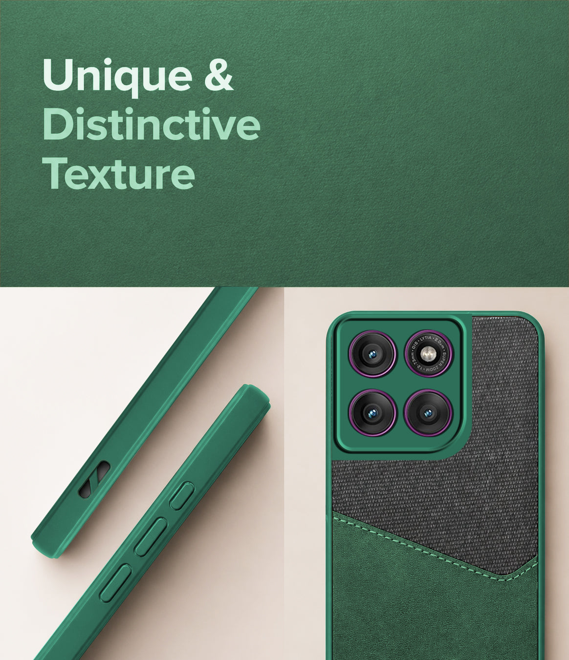 For Motorola Moto Edge 60 Pro Back Cover Case (Dual PU Leather Stitch | Professional Minimalist | Soft and Flexible)