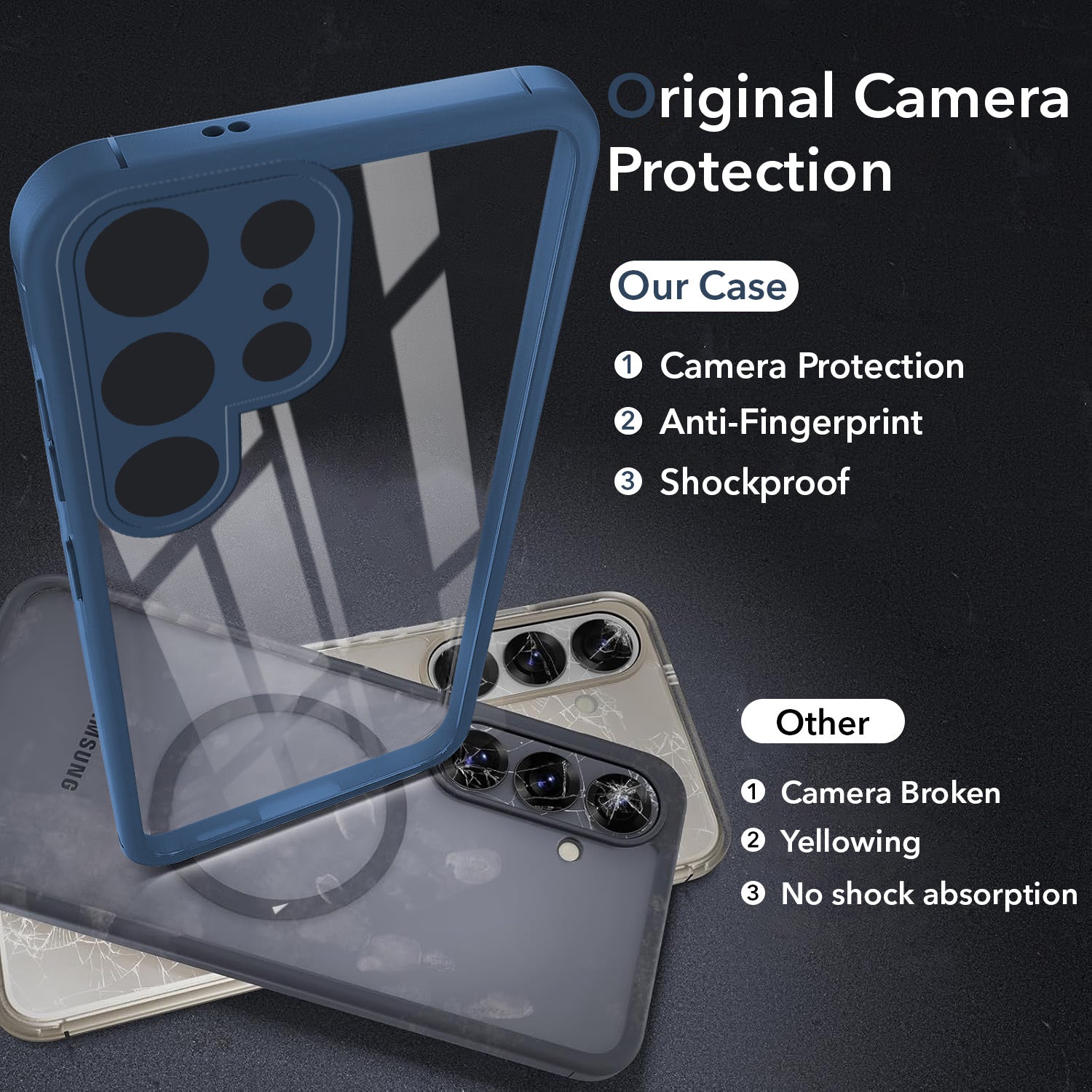 For Samsung Galaxy S23 Ultra Back Cover Case Ultra-Hybrid (Lifetime Anti Yellow | Anti Scratch | Crystal Clear Shockproof)