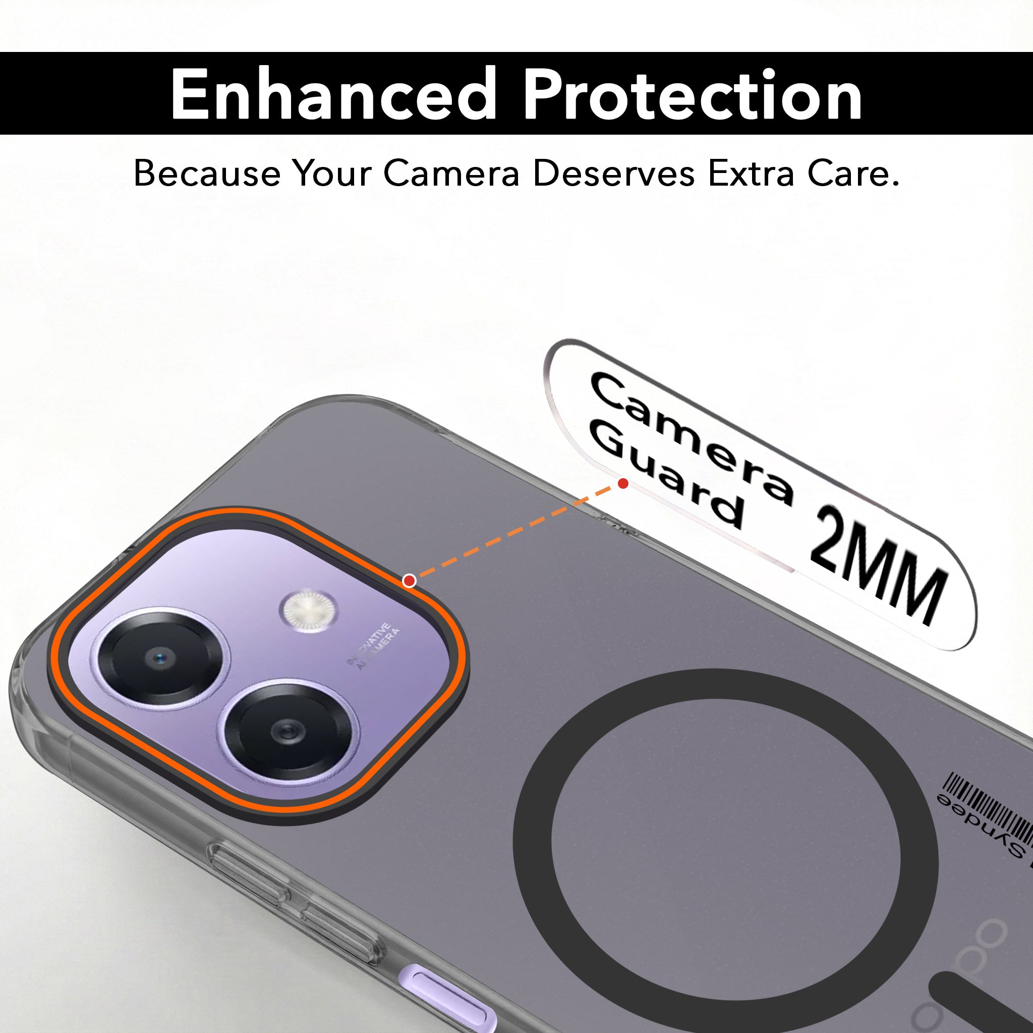 For Oppo A3X (4G/5G) | Oppo A3 5G Back Cover Case (Soft Touch | Camera Bump Protection | MagSafe Compatible | Matte Finish)