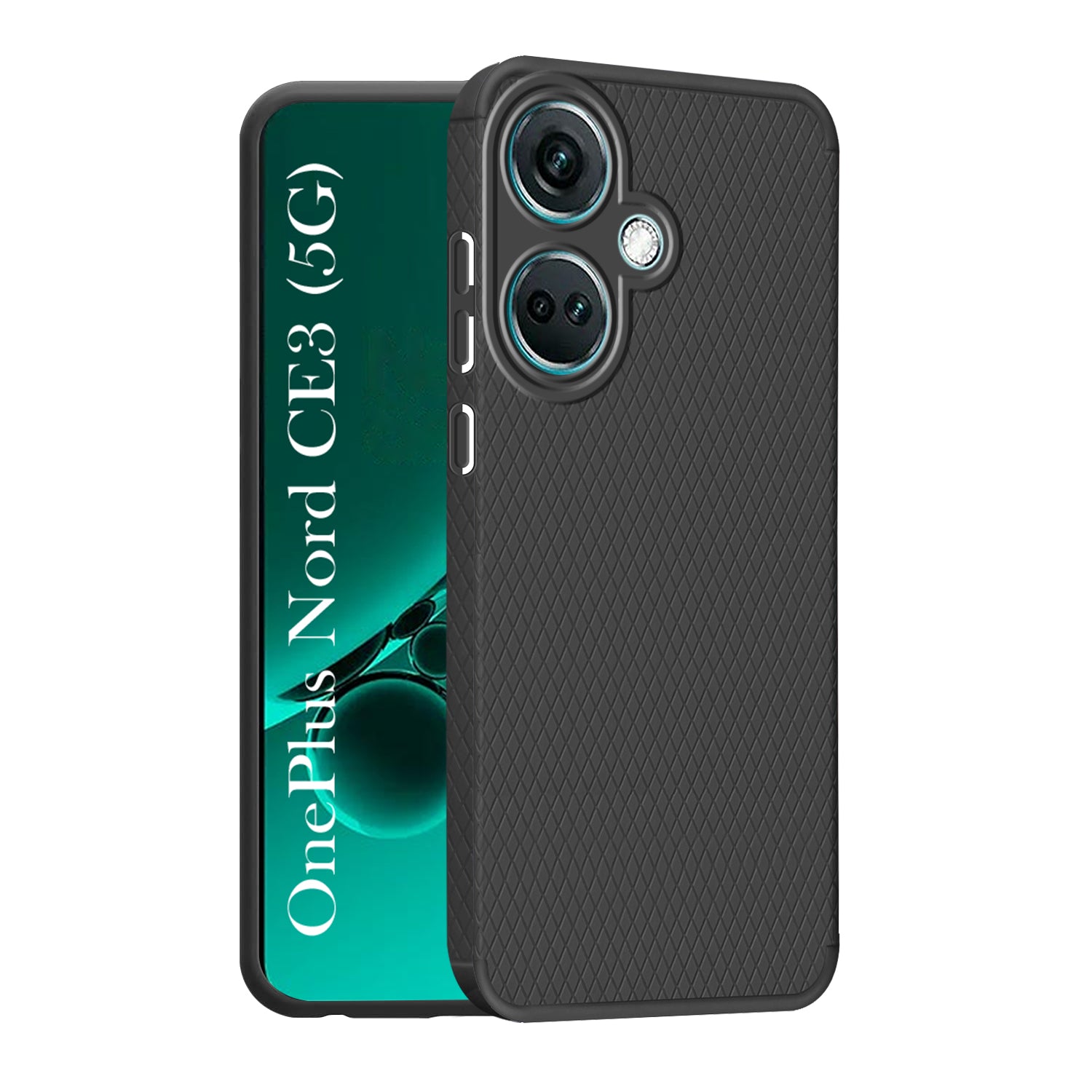 For Oneplus Nord CE 3 Back Case Cover (Liquid Silicone |  Camera Protection | Side Grip)