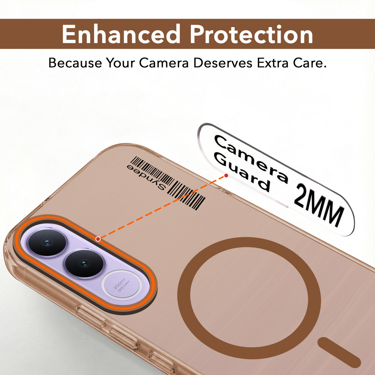 For Vivo V70 FE 5G Back Cover Case (Soft Touch | Camera Bump Protection | MagSafe Compatible | Matte Finish)