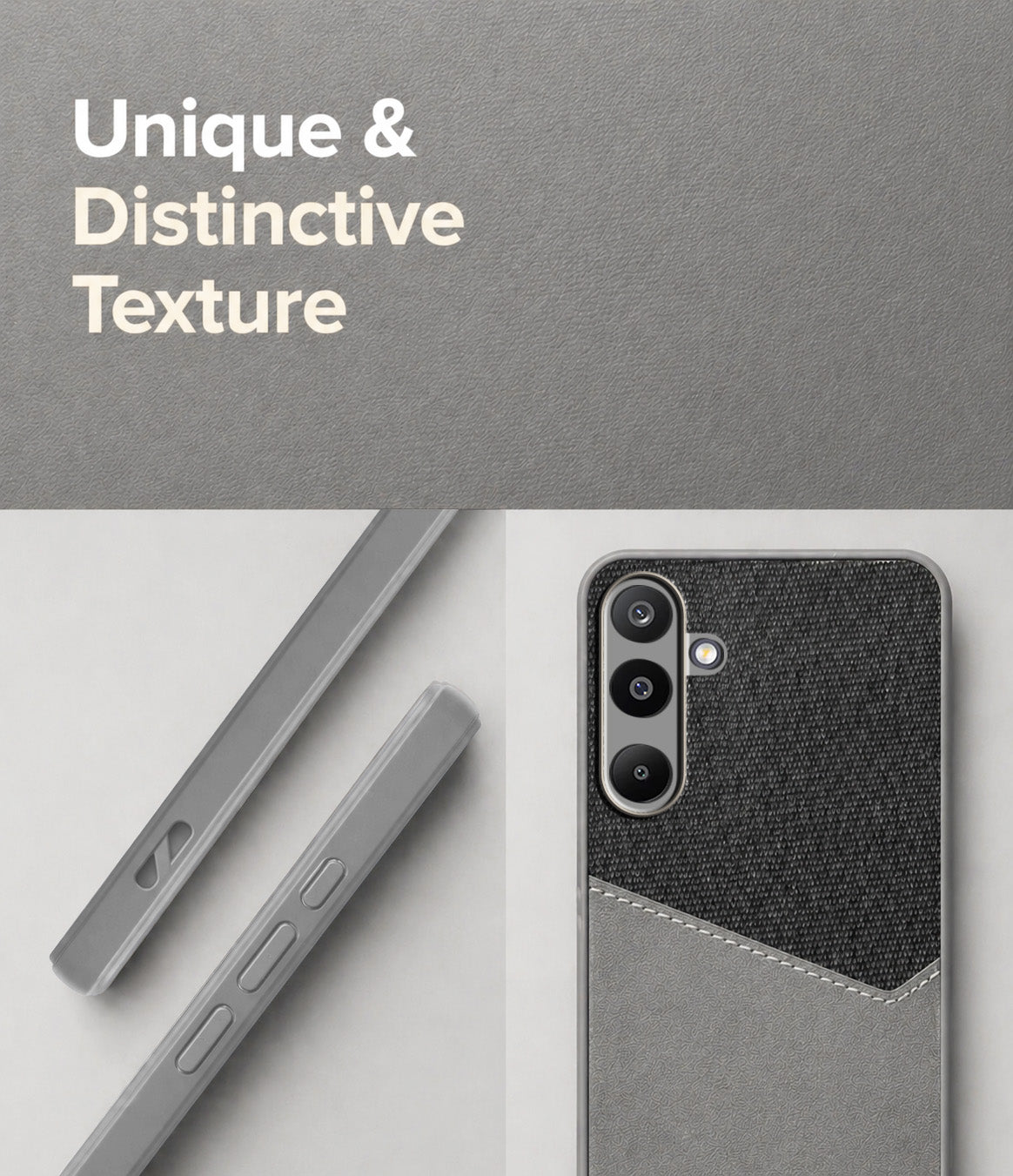 For Samsung Galaxy M16 5G | Samsung Galaxy F16 Back Cover Case (Dual PU Leather Stitch | Professional Minimalist | Soft and Flexible)