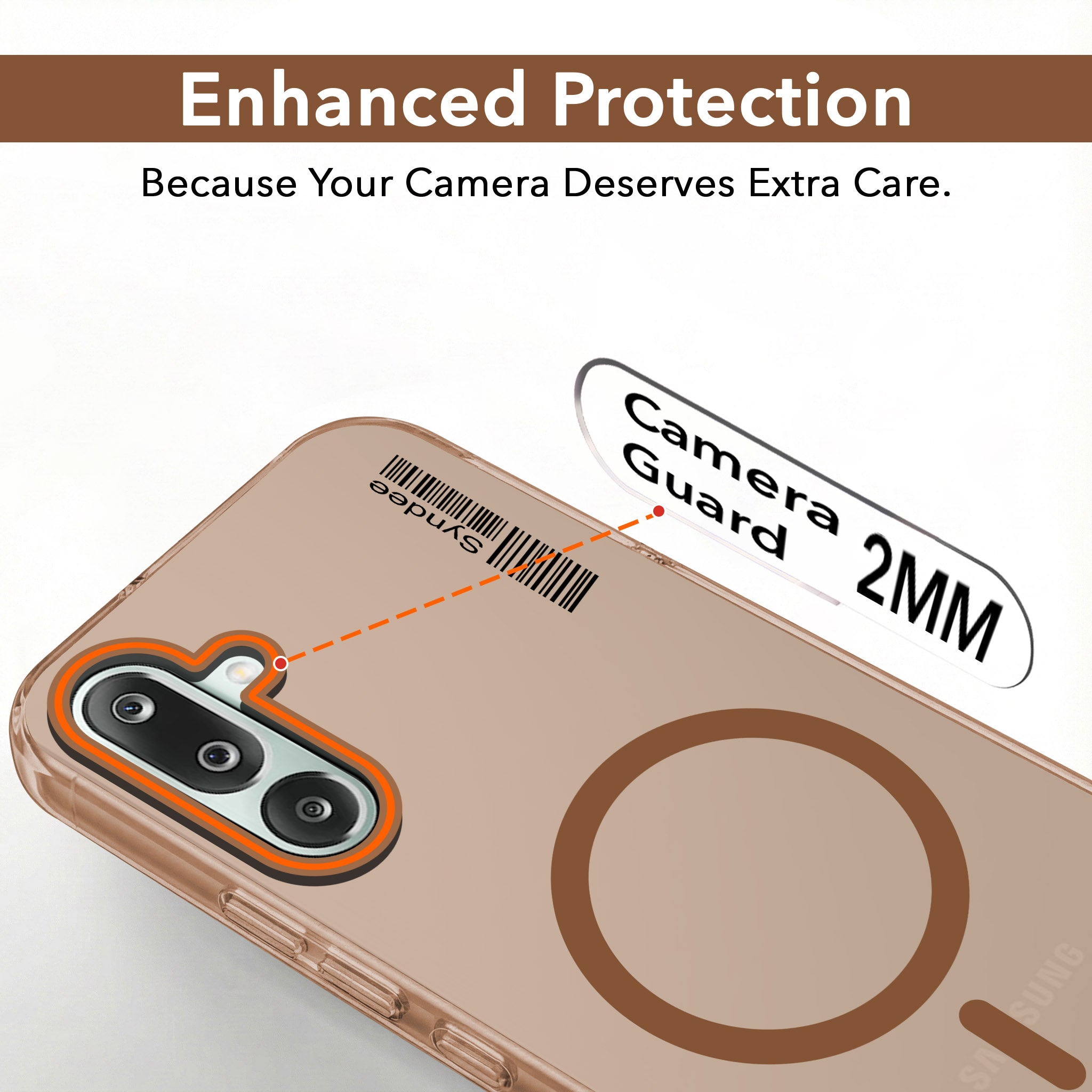 For Samsung Galaxy M36 | Samsung Galaxy F36 Back Cover Case (Soft Touch | Camera Bump Protection | MagSafe Compatible | Matte Finish)
