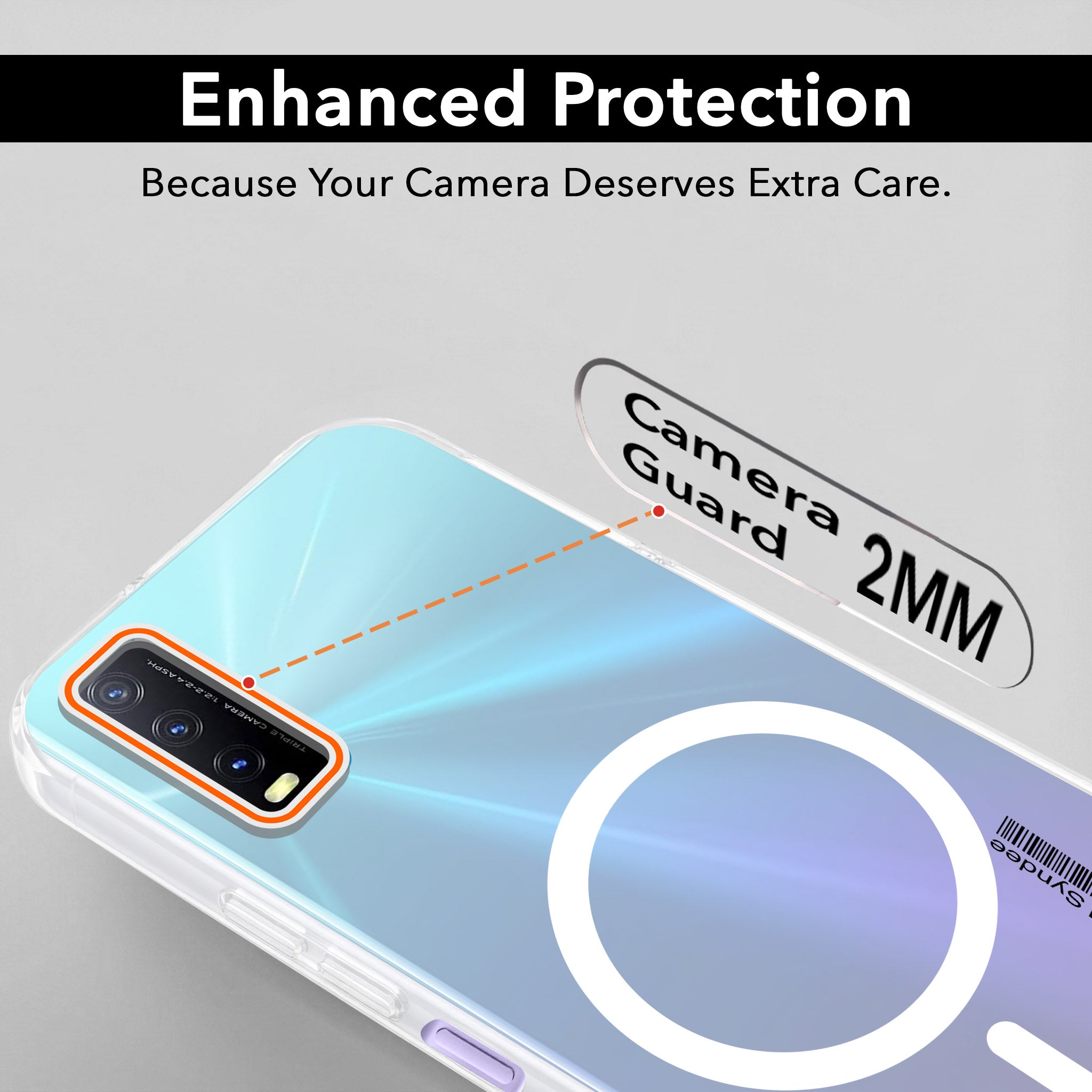 For Vivo Y20 | Y20i Back Cover Case (Soft Touch | Camera Bump Protection | MagSafe Compatible | Matte Finish)