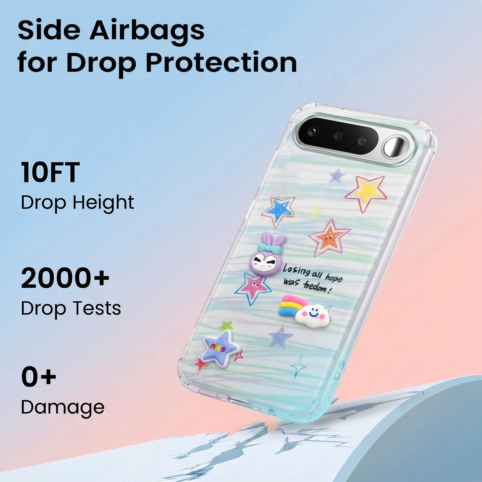 For Realme 16 Back Cover Case (3D Cute Cartoons | Hard Back Side Soft | Matte Premium Finish | HD Printing)