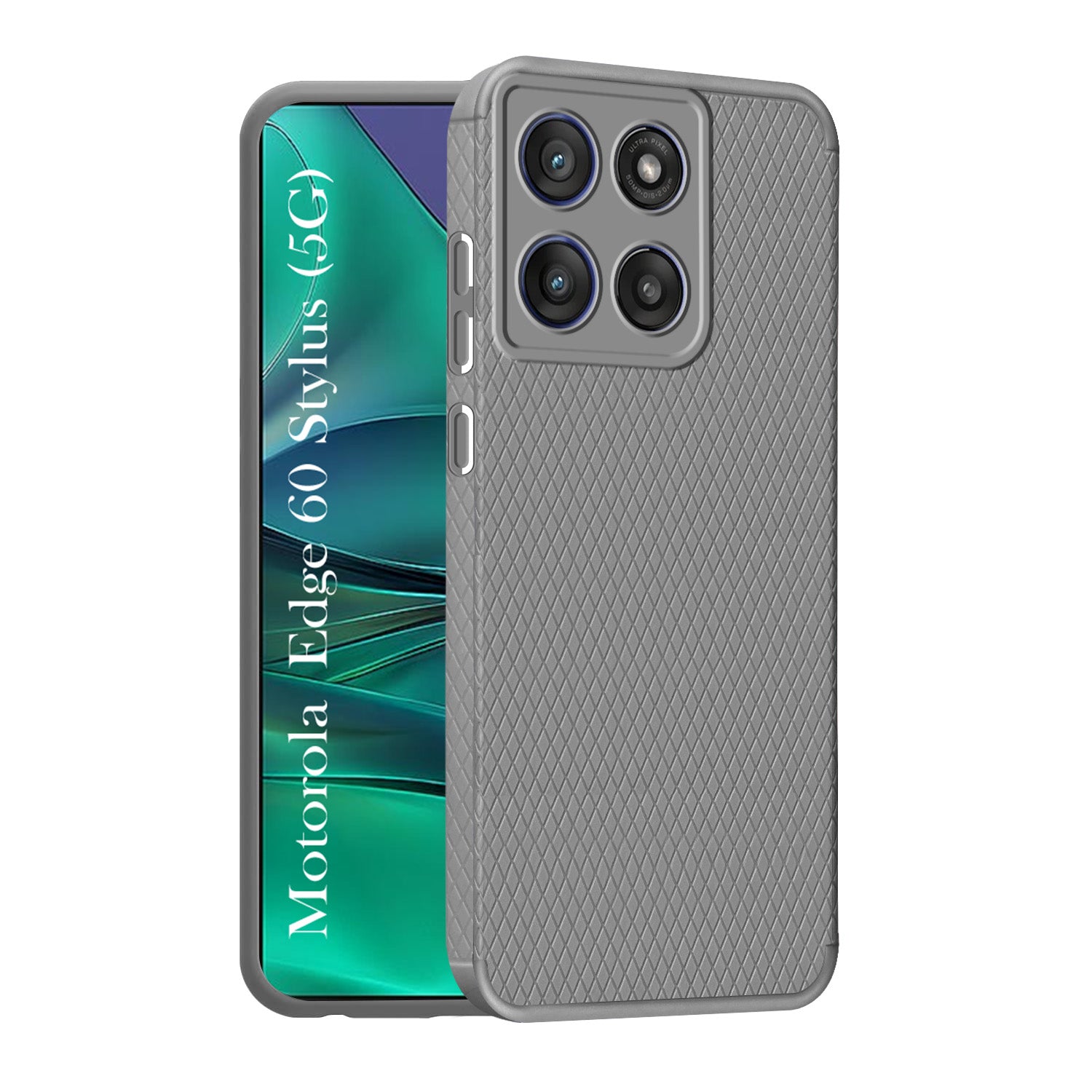For Motorola Moto Edge 60 Stylus Back Cover Case (Liquid Silicone | Side Grip | Camera Protection)