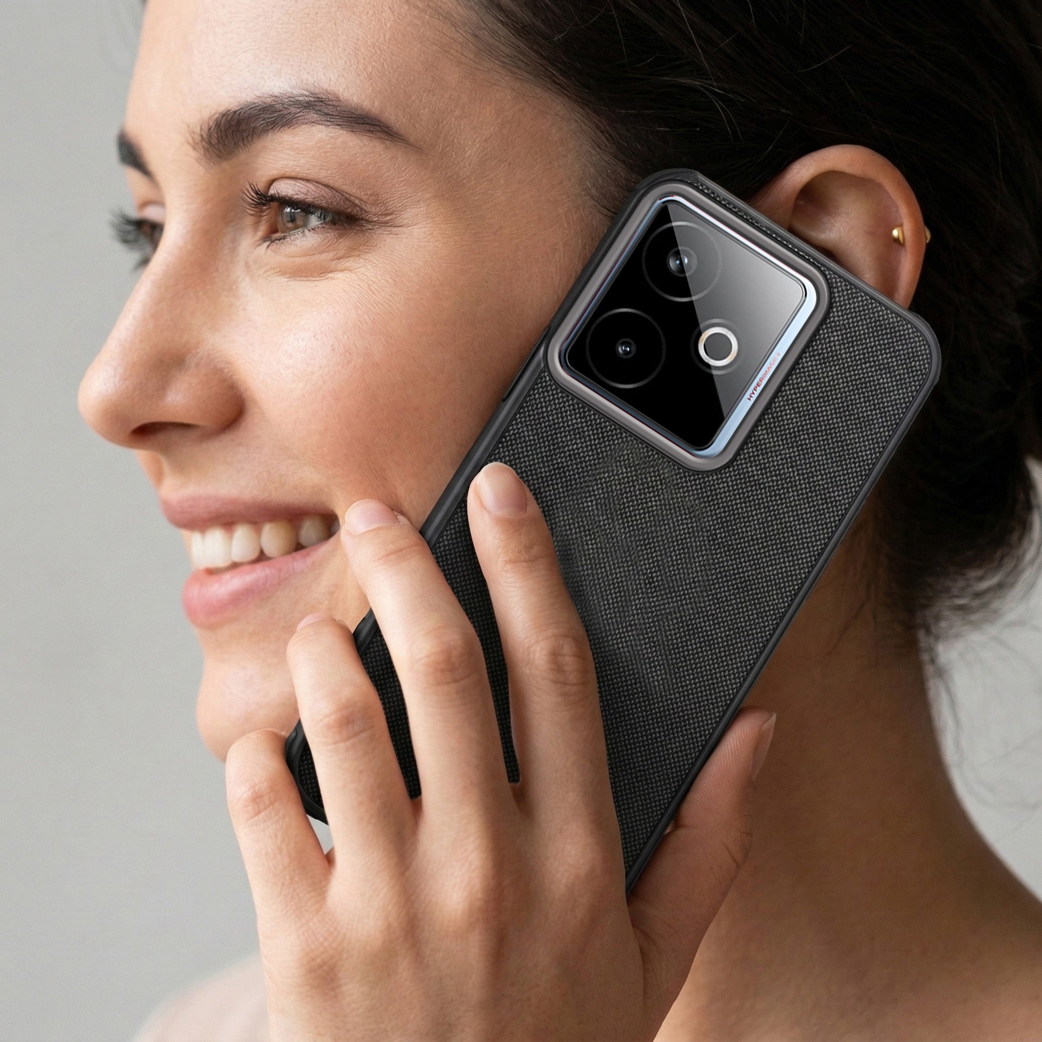 For Realme GT 7T Combo with Back Cover and 9H Tempered Glass (Textured Grip Design | Micro-Fiber Cloth Inside | Oleophobic Coating Screen Glass)