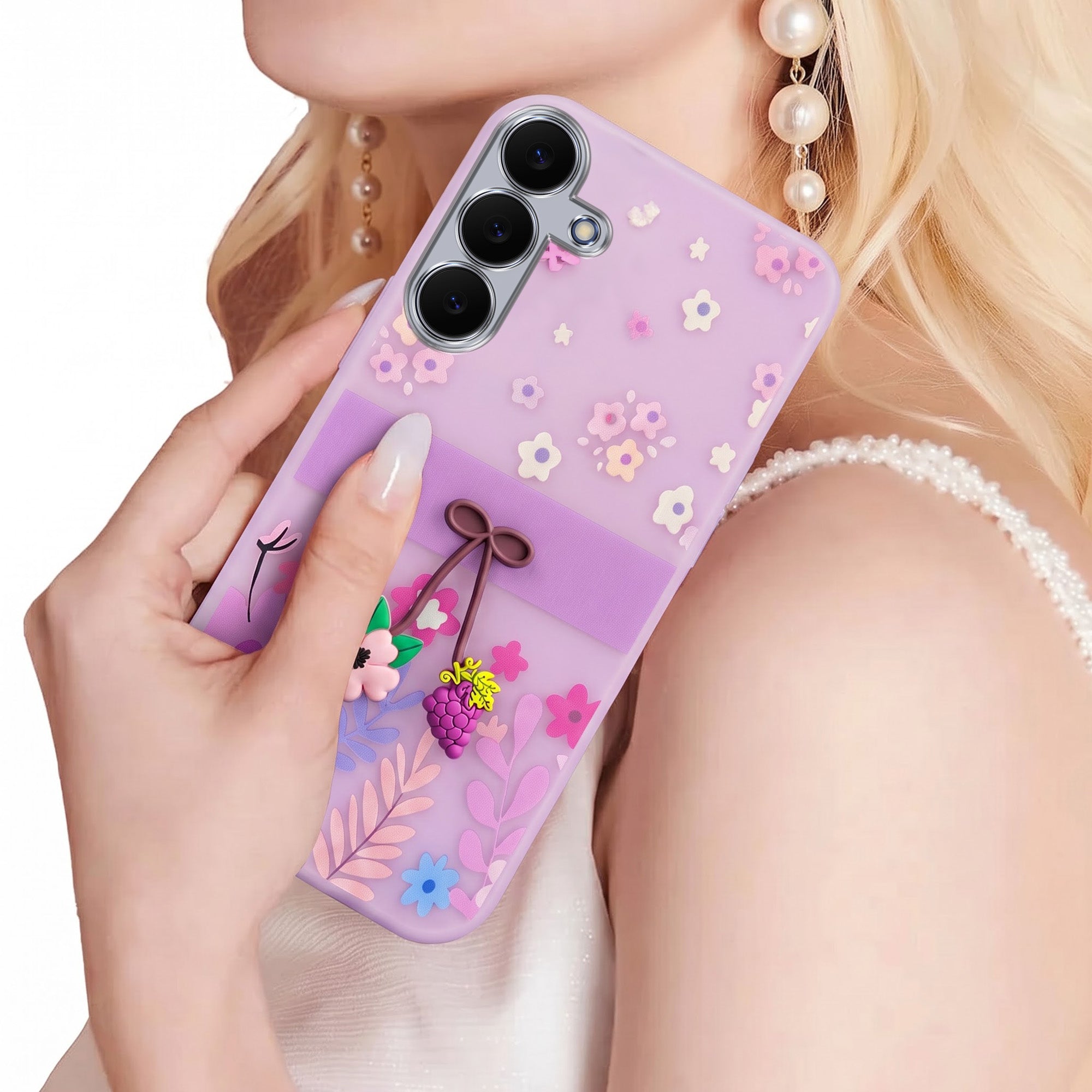For Samsung Galaxy S25 FE Back Cover Case (3D Cute Cartoons | Hard Back Side Soft | Matte Premium Finish | HD Printing) (Copy) (Copy)