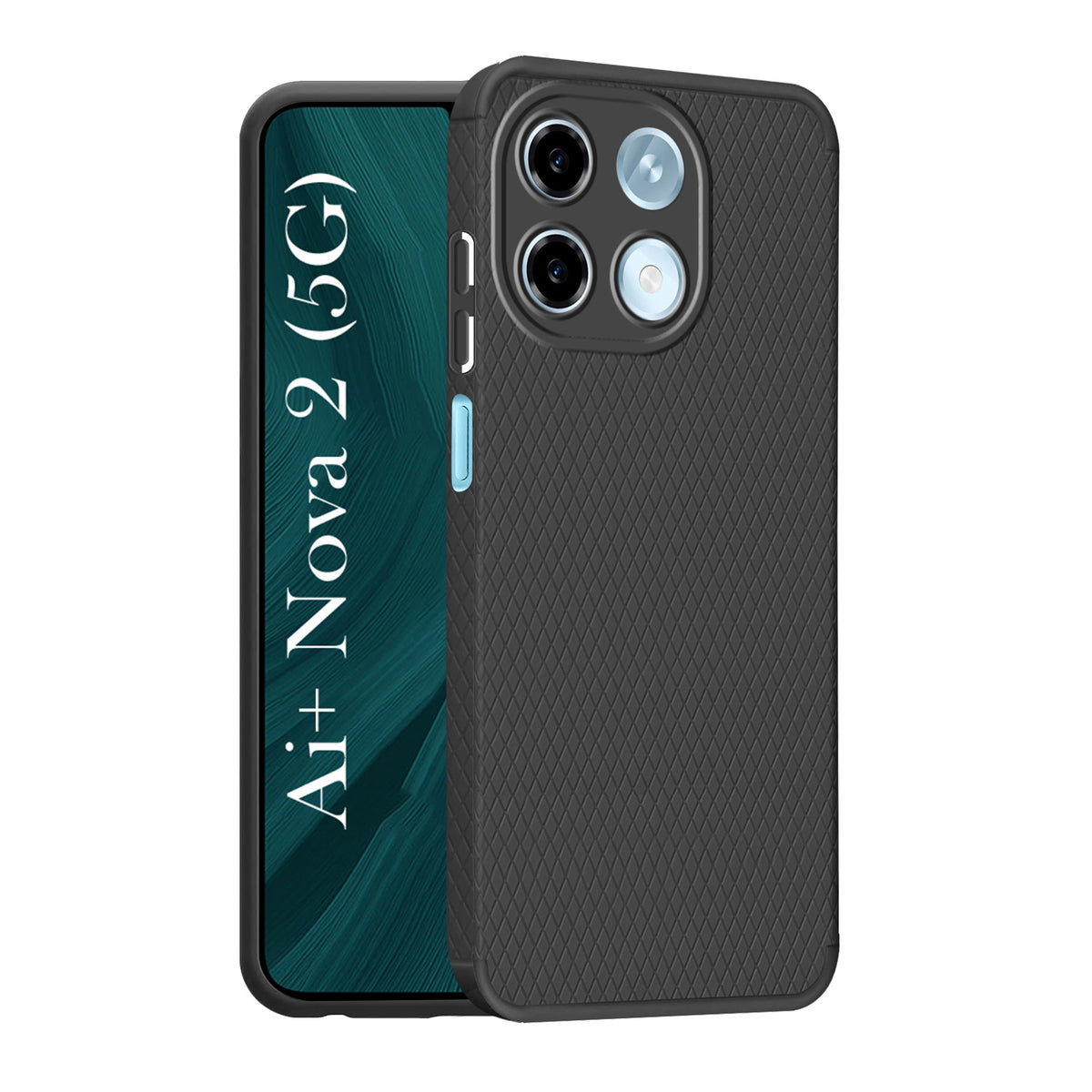For Ai+ Nova 2 5G Back Cover Case Liquid Silicone (Camera Protection | Side Grip Texture | Soft and Flexible)